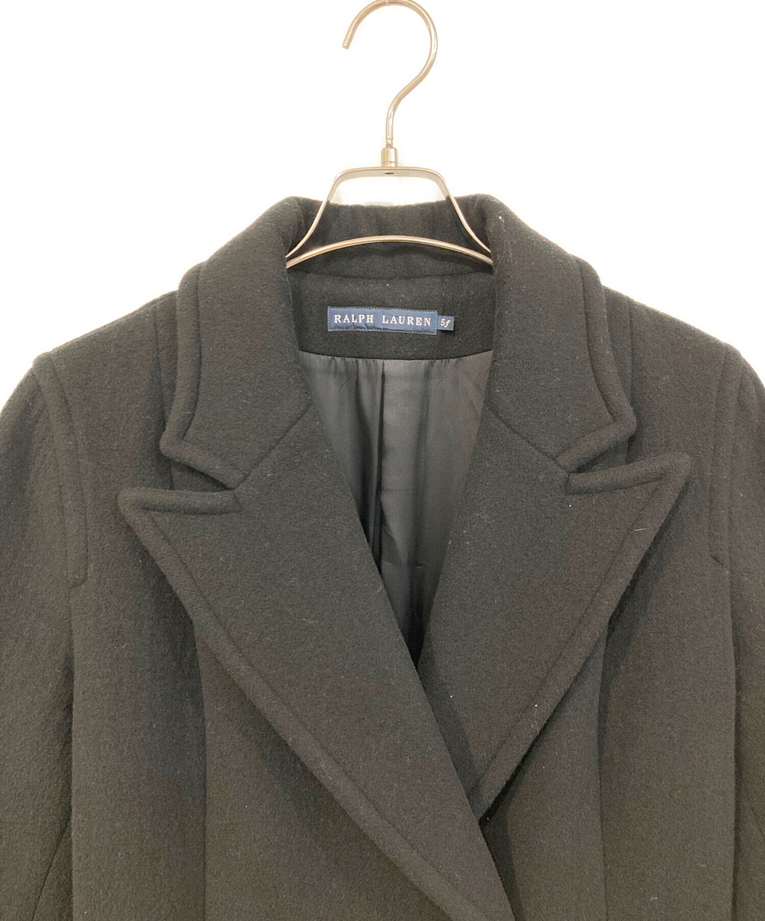 LAUREN RALPH LAUREN ダブルブレスト コートウール　カシミア 中古・古着通販】RALPH LAUREN (ラルフローレン) カシミヤ混ダブル