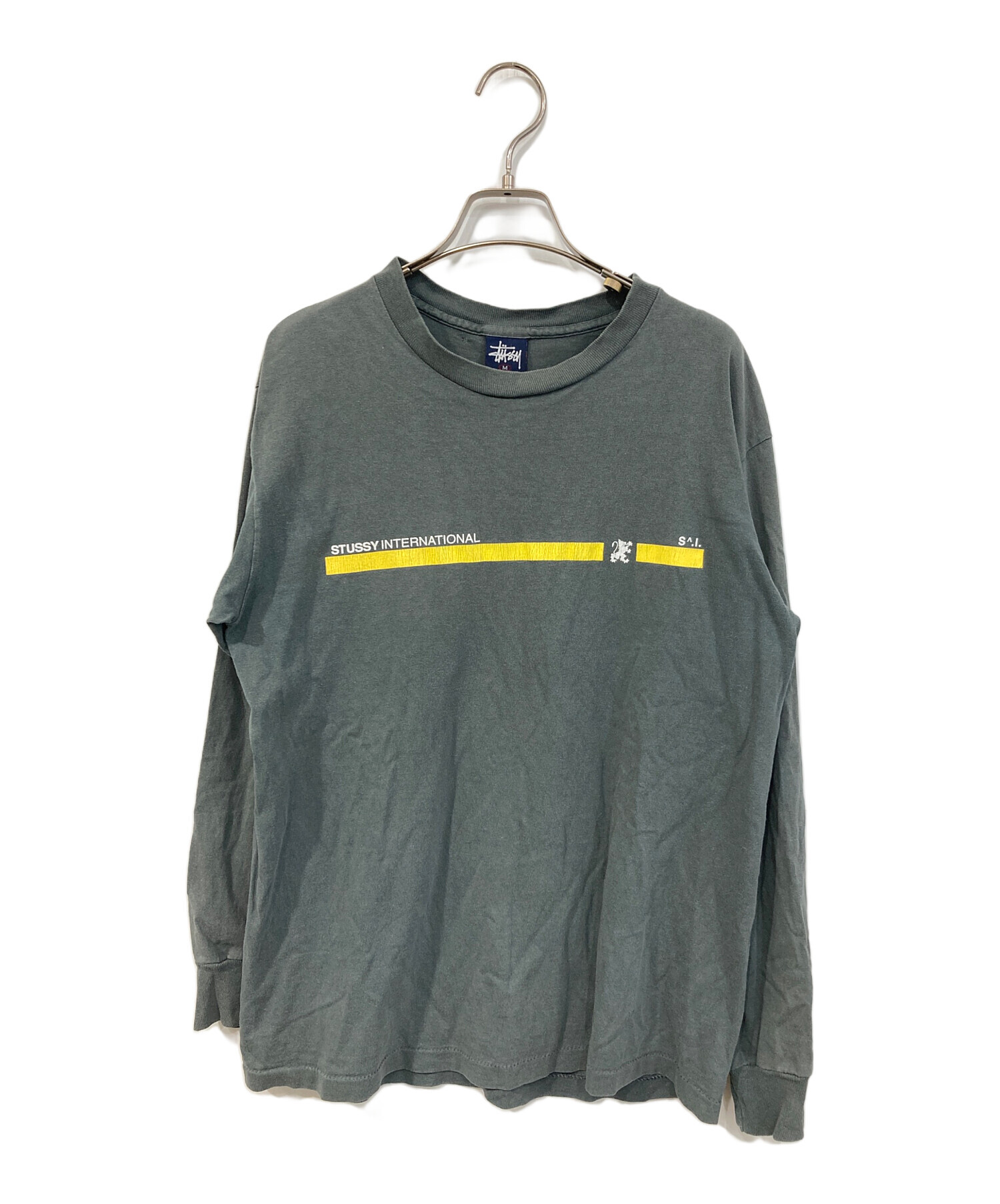 中古・古着通販】stussy (ステューシー) 長袖カットソー グレー サイズ
