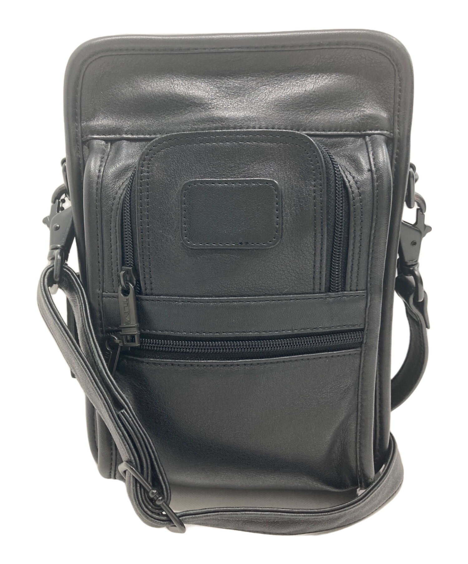 TUMI 913D3 2way ショルダーバッグ レザー ブラック 中古・古着通販】TUMI (トゥミ) レザーショルダーバッグ ブラック