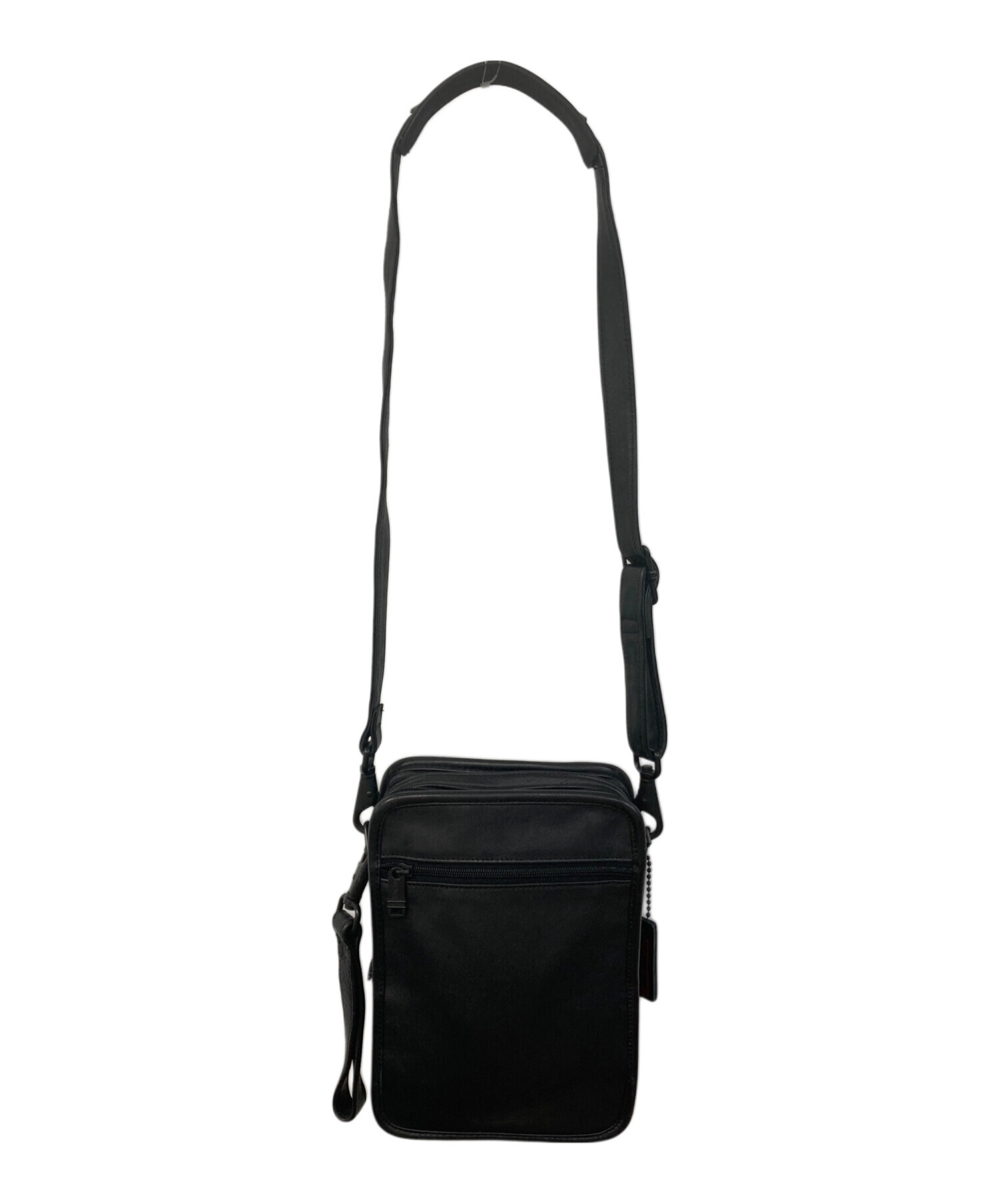 TUMI 913D3 2way ショルダーバッグ レザー ブラック 中古・古着通販】TUMI (トゥミ) レザーショルダーバッグ ブラック