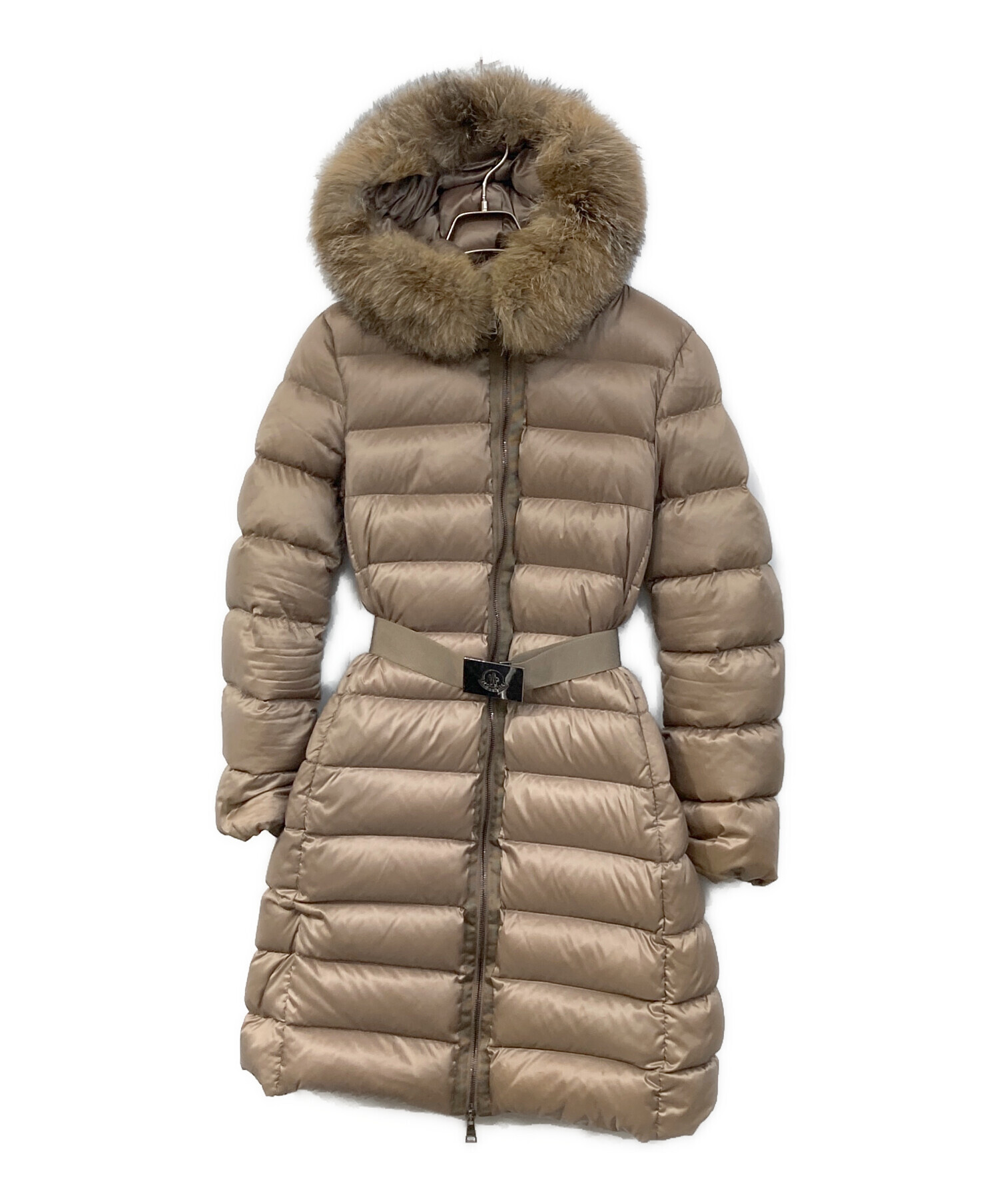 モンクレール ダウンコート TALHOUET サイズ１ ブラウングレー 中古・古着通販】MONCLER (モンクレール) TINUVIEL フォックスファー
