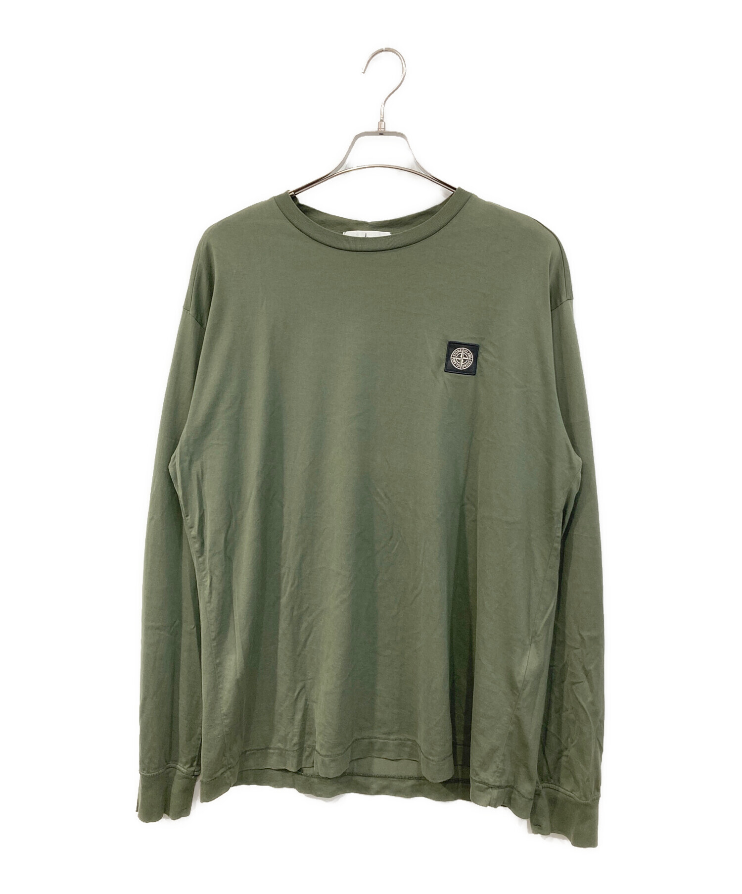 STONE  ロングスリーブカットソー カーキ 中古・古着通販】STONE ISLAND (ストーンアイランド) ロングスリーブ