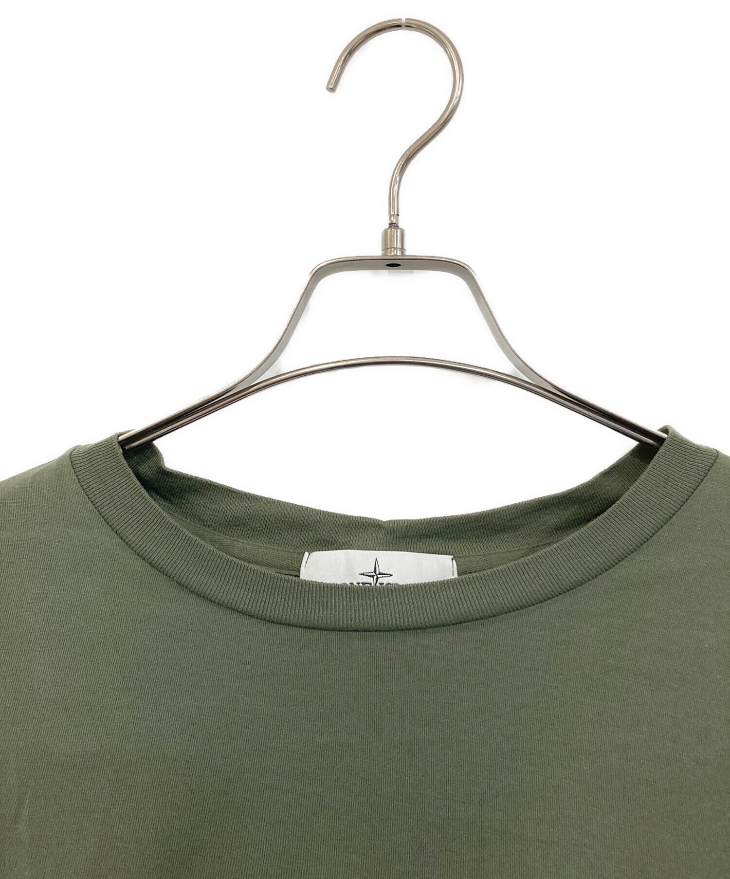 STONE  ロングスリーブカットソー カーキ 中古・古着通販】STONE ISLAND (ストーンアイランド) ロングスリーブ