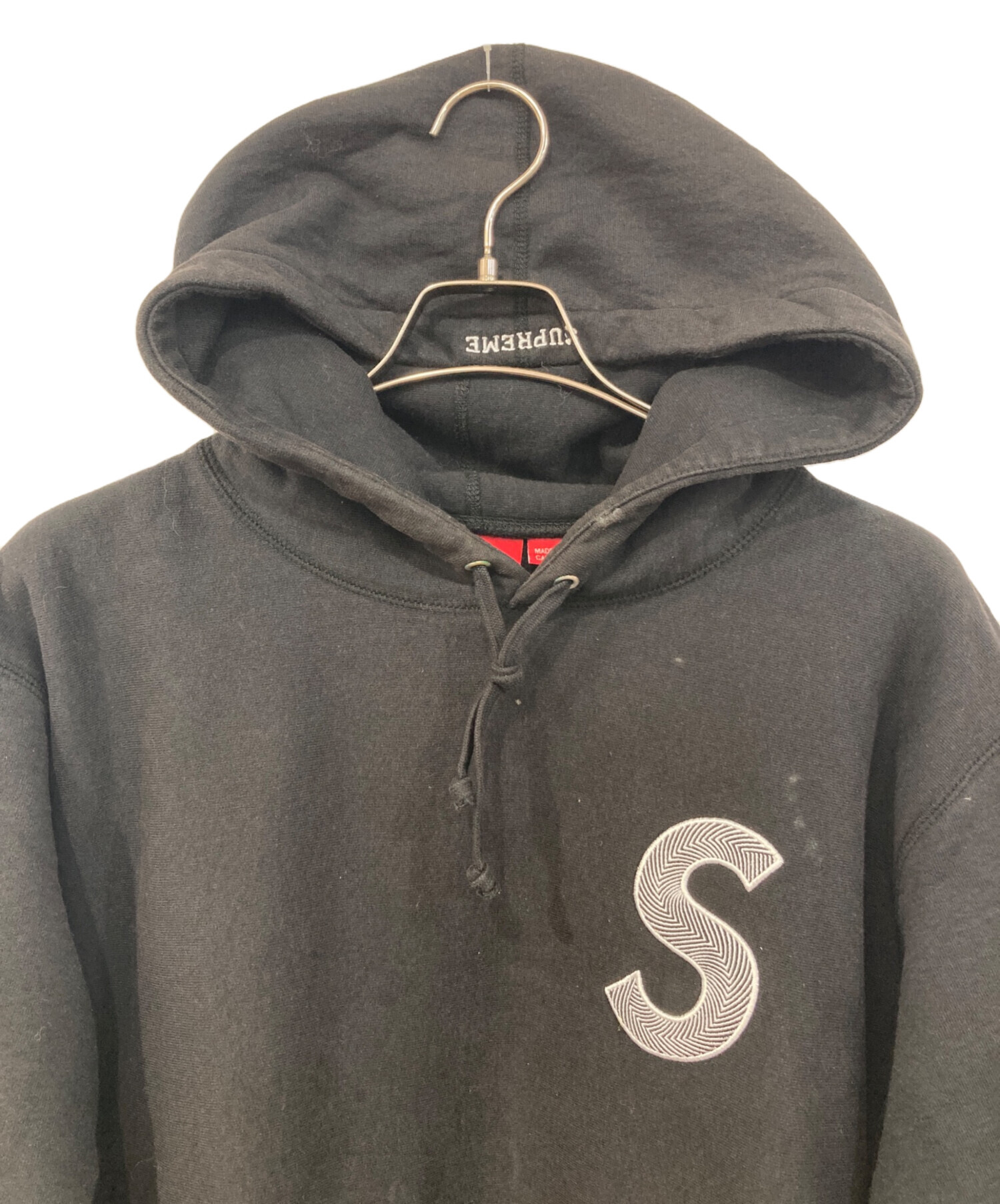 中古・古着通販】SUPREME (シュプリーム) パーカー ブラック サイズ