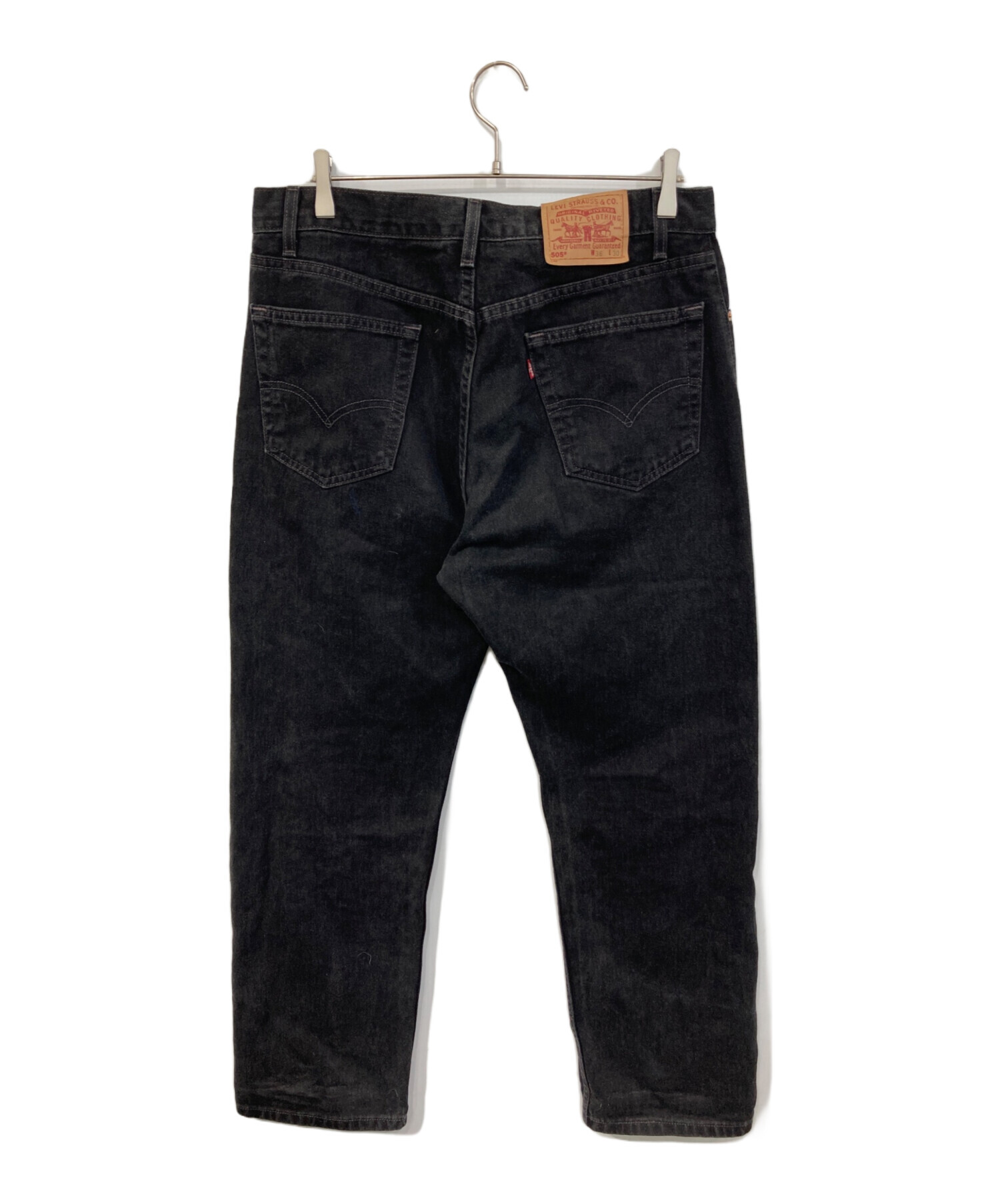 Levi's 505 black denim pants W36L29 古着 中古・古着通販】LEVI'S (リーバイス) 505 ブラックデニムパンツ