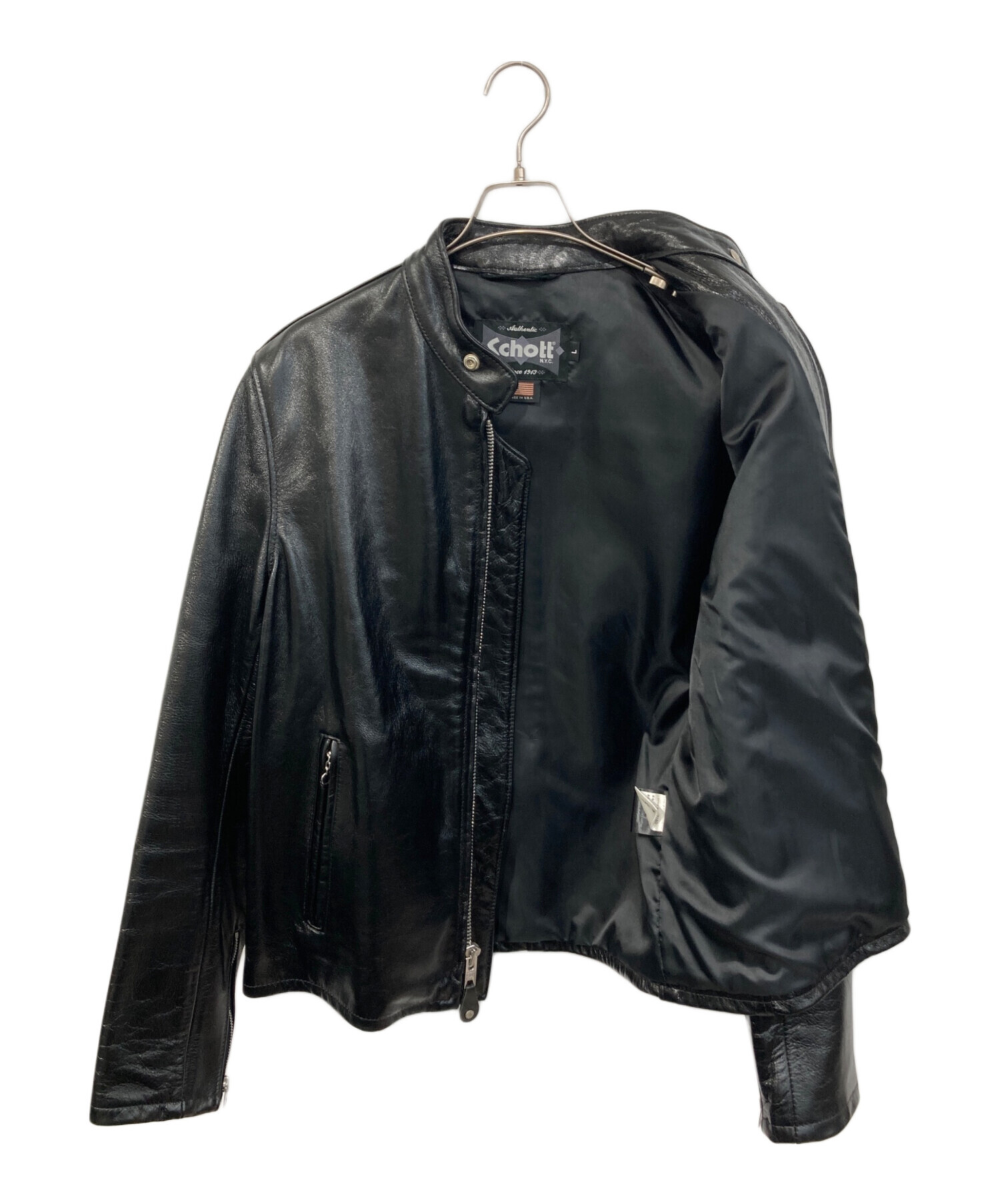 中古・古着通販】Schott (ショット) 654 シングルライダースジャケット