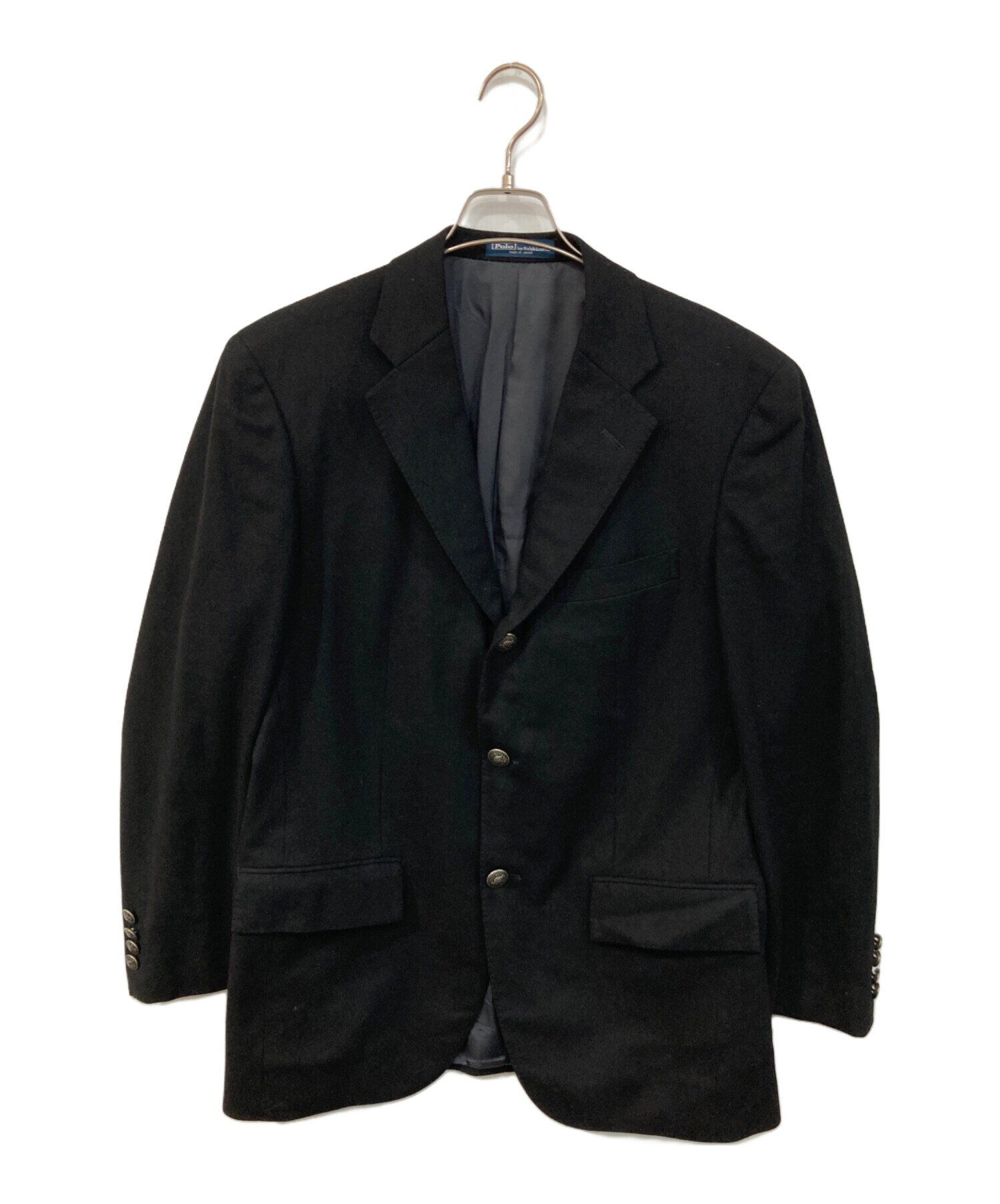 Polo RalphLauren ブラックリネン　3Bテーラードジャケット 中古・古着通販】POLO RALPH LAUREN (ポロ・ラルフローレン) 3B