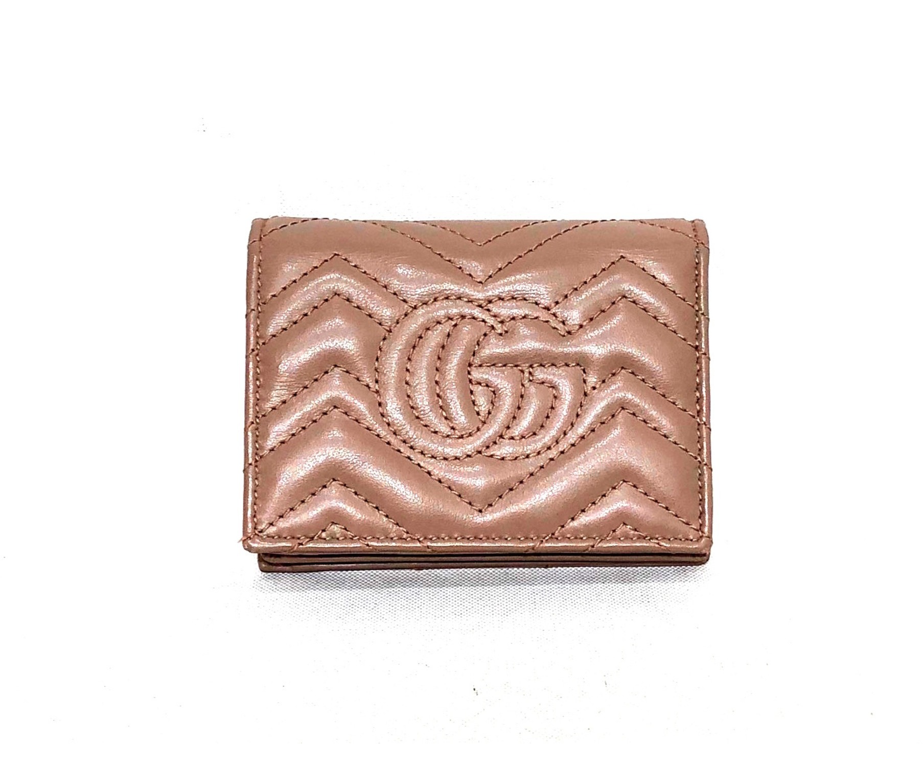 中古・古着通販】GUCCI (グッチ) 2つ折り財布 ピンク サイズ:なし GG 