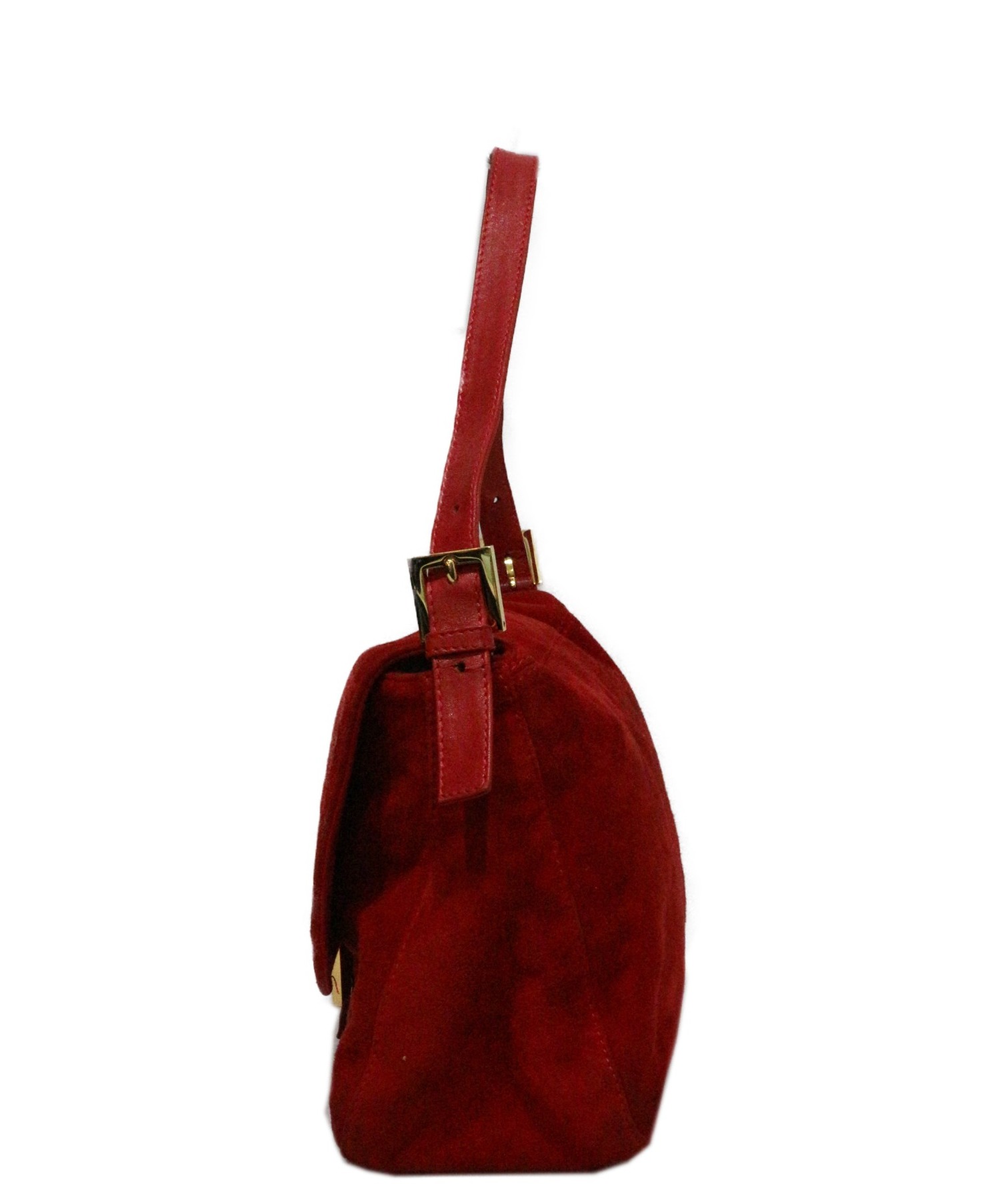 中古・古着通販】FENDI (フェンディ) マンマバケットバッグ レッド 