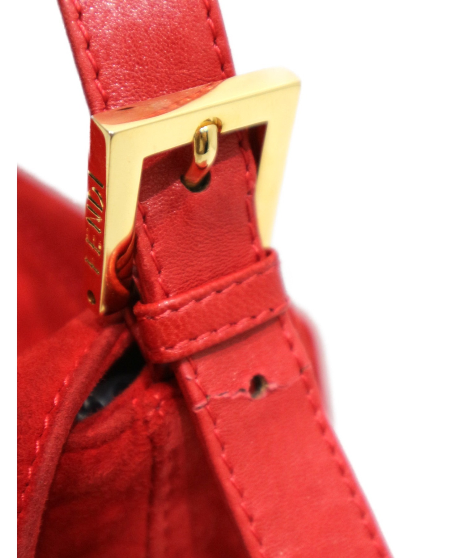 中古・古着通販】FENDI (フェンディ) マンマバケットバッグ レッド 