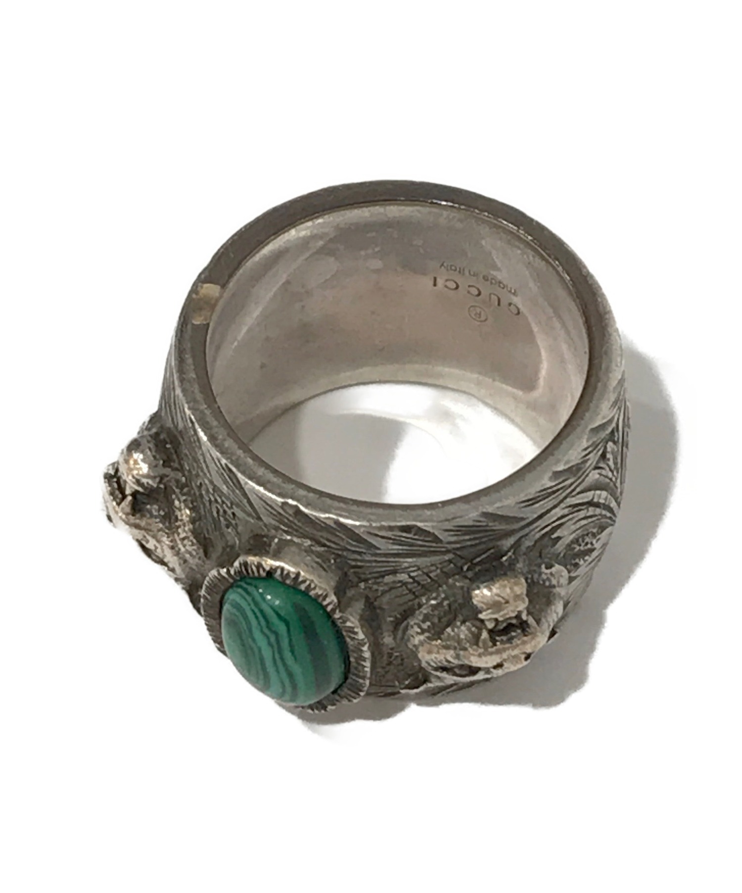 中古・古着通販】GUCCI (グッチ) ガーデンキャットリング SILVER925
