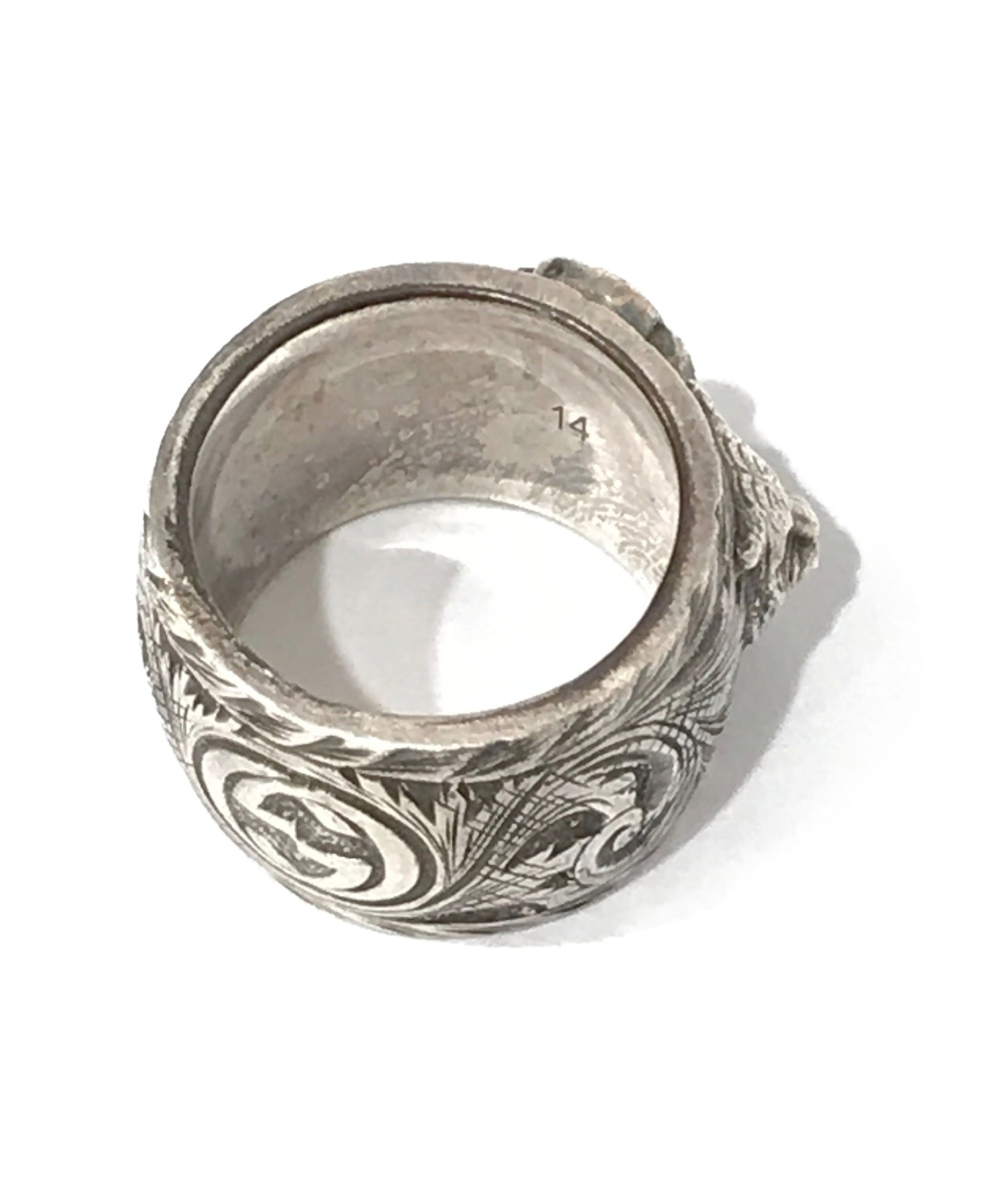 中古・古着通販】GUCCI (グッチ) ガーデンキャットリング SILVER925