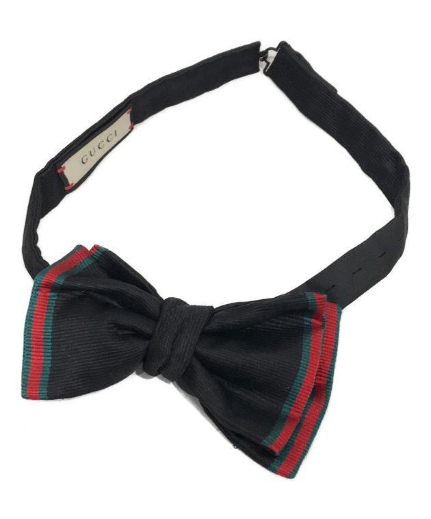 GUCCIグッチ蝶ネクタイ　美品 中古・古着通販】GUCCI (グッチ) 蝶ネクタイ ブラック サイズ:なし