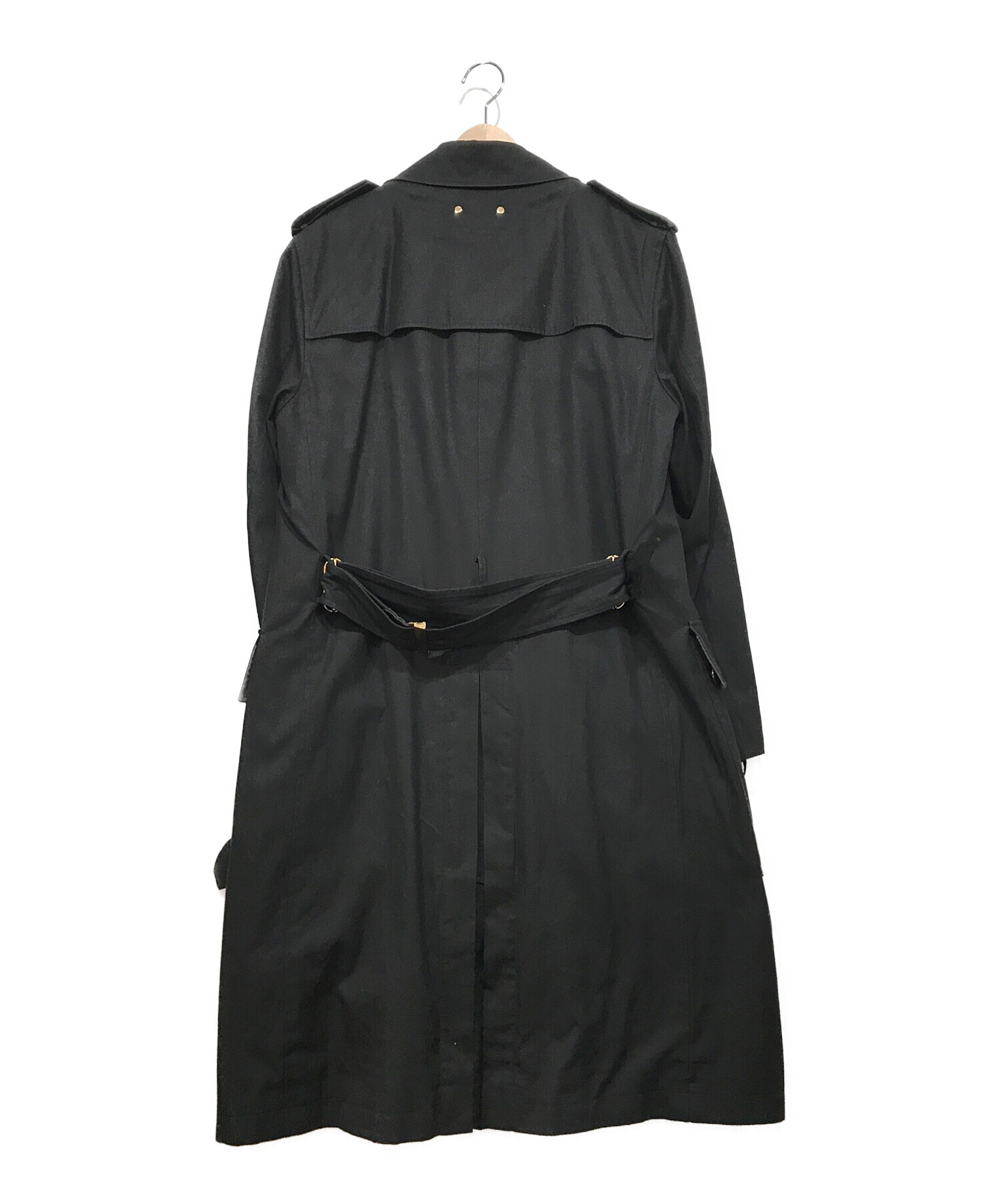 Louis Vuitton ブラック トレンチコート 中古・古着通販】LOUIS VUITTON (ルイ ヴィトン) ライナー付トレンチ