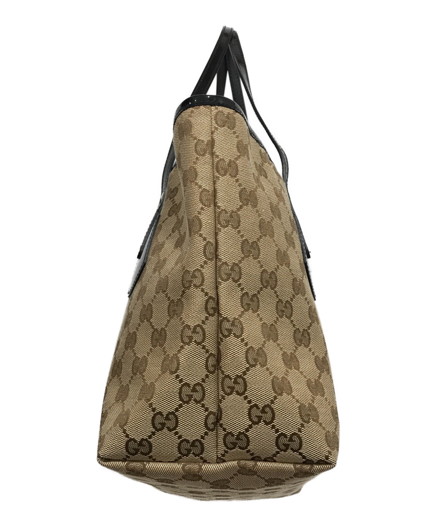 中古・古着通販】GUCCI (グッチ) GGキャンバス エナメル トートバッグ