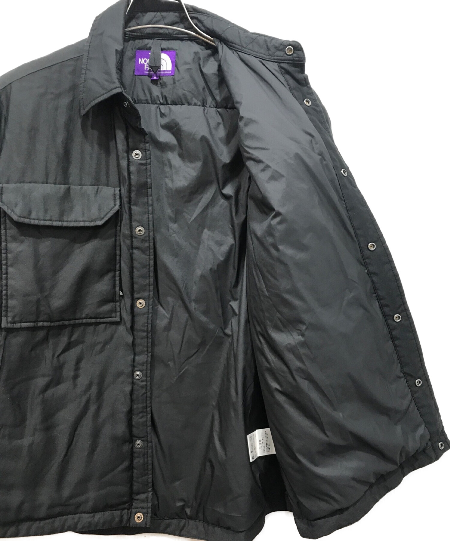 ノースフェイス　パープルレーベル　モールスキン　CPO ジャケット S ブラック 中古・古着通販】THE NORTHFACE PURPLELABEL (ザ・ノースフェイス