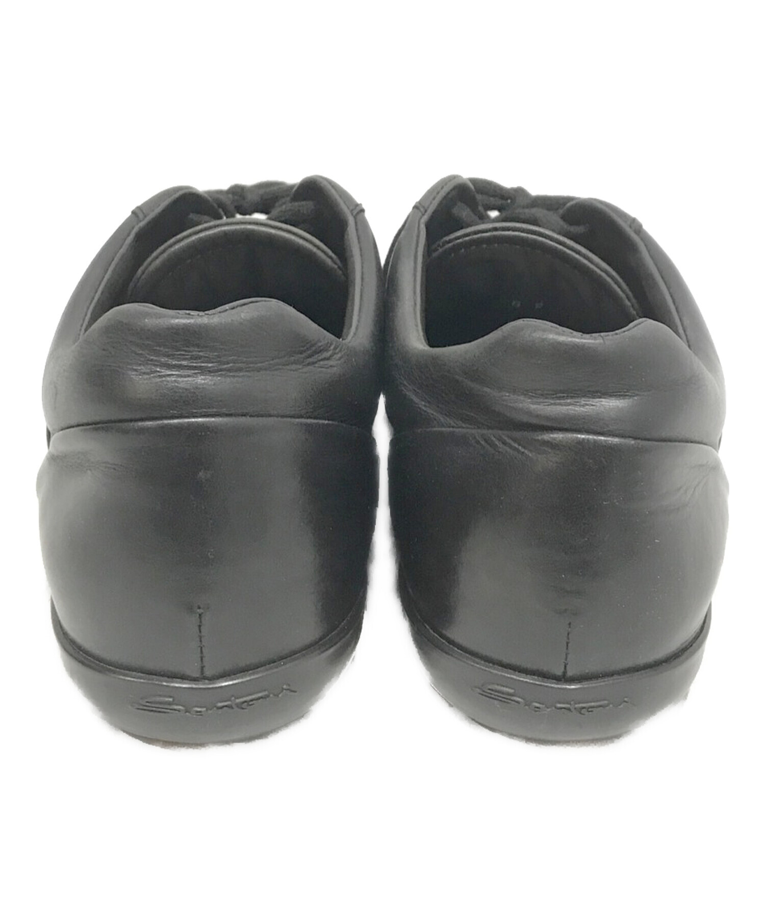 中古・古着通販】Santoni (サントーニ) レザースニーカー ブラック