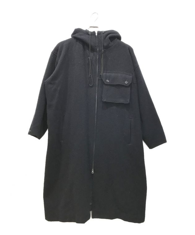 中古・古着通販】Y's (ワイズ) WOOL MOSSER HOODED COAT DRESS 中古・古着通販】Y's (ワイズ) WOOL MOSSER HOODED COAT DRESS