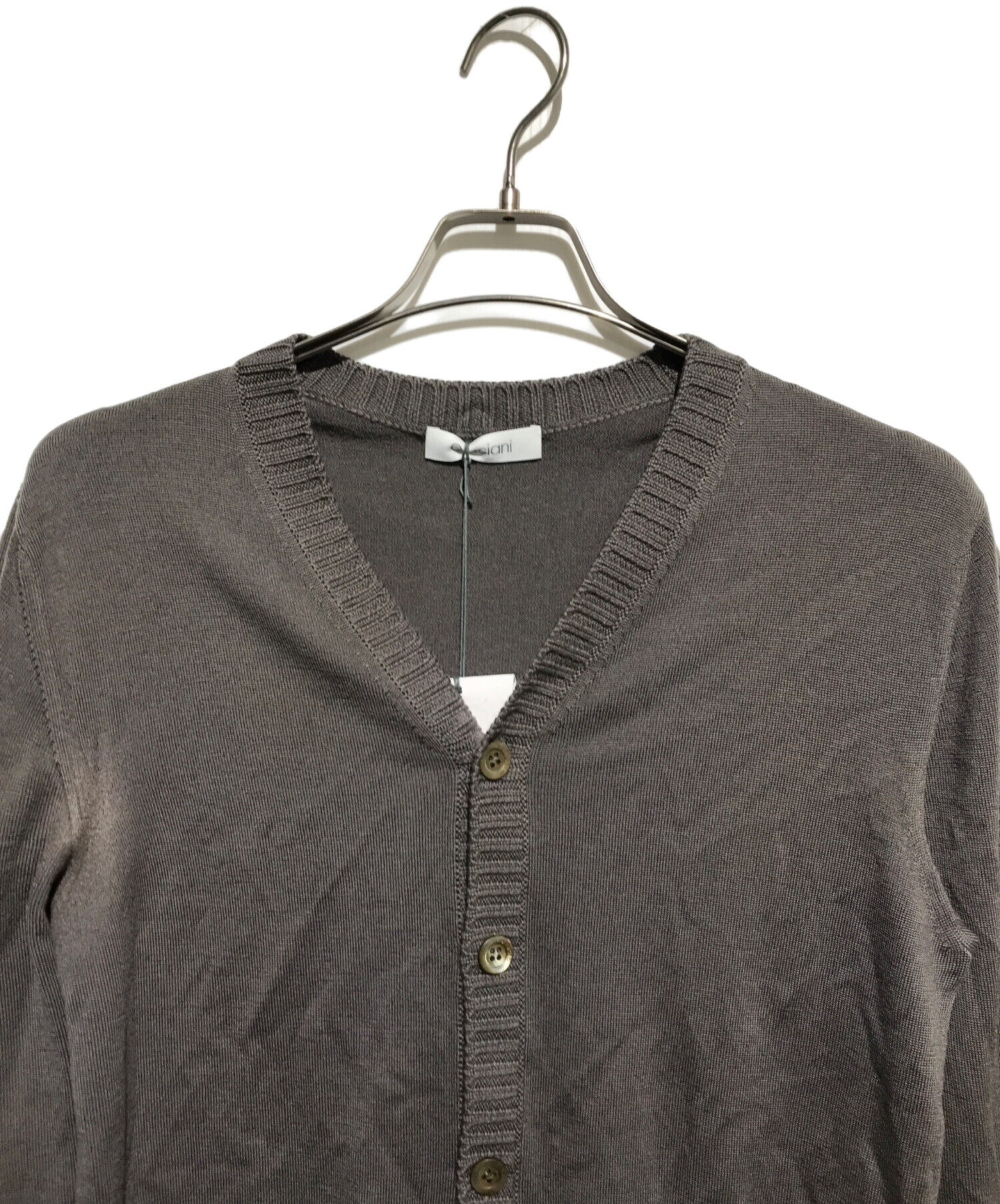 クルチアーニ カーディガン グレー cruciani ケーブル編み