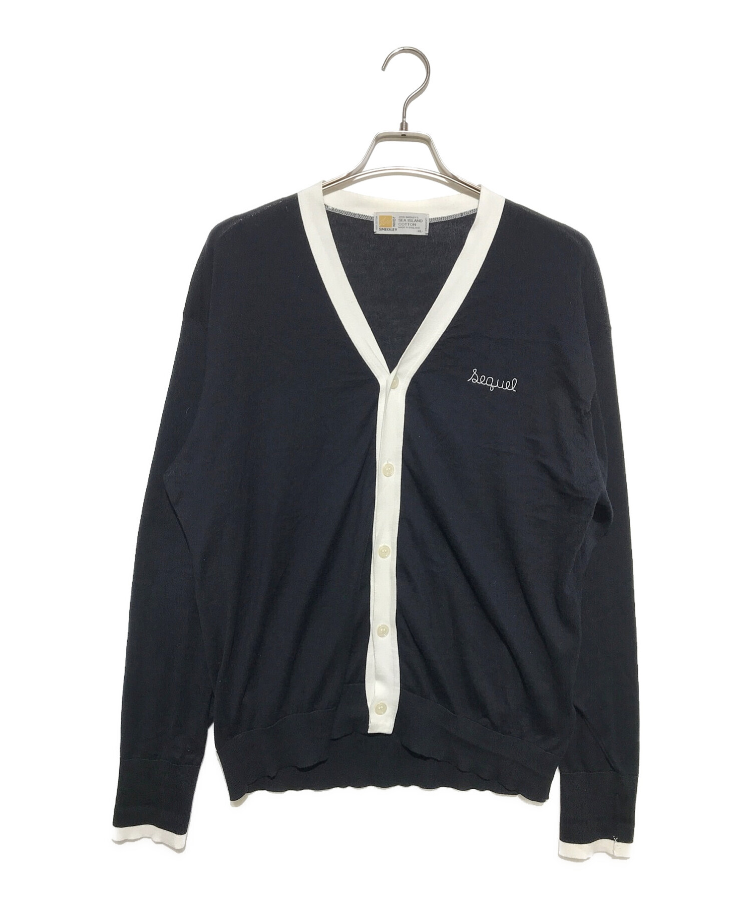 て*と様 新品 JOHN SMEDLEY ネイビー カーディガン XL JOHN SMEDLEY ジョンスメドレー カーディガン メンズ BERNARD