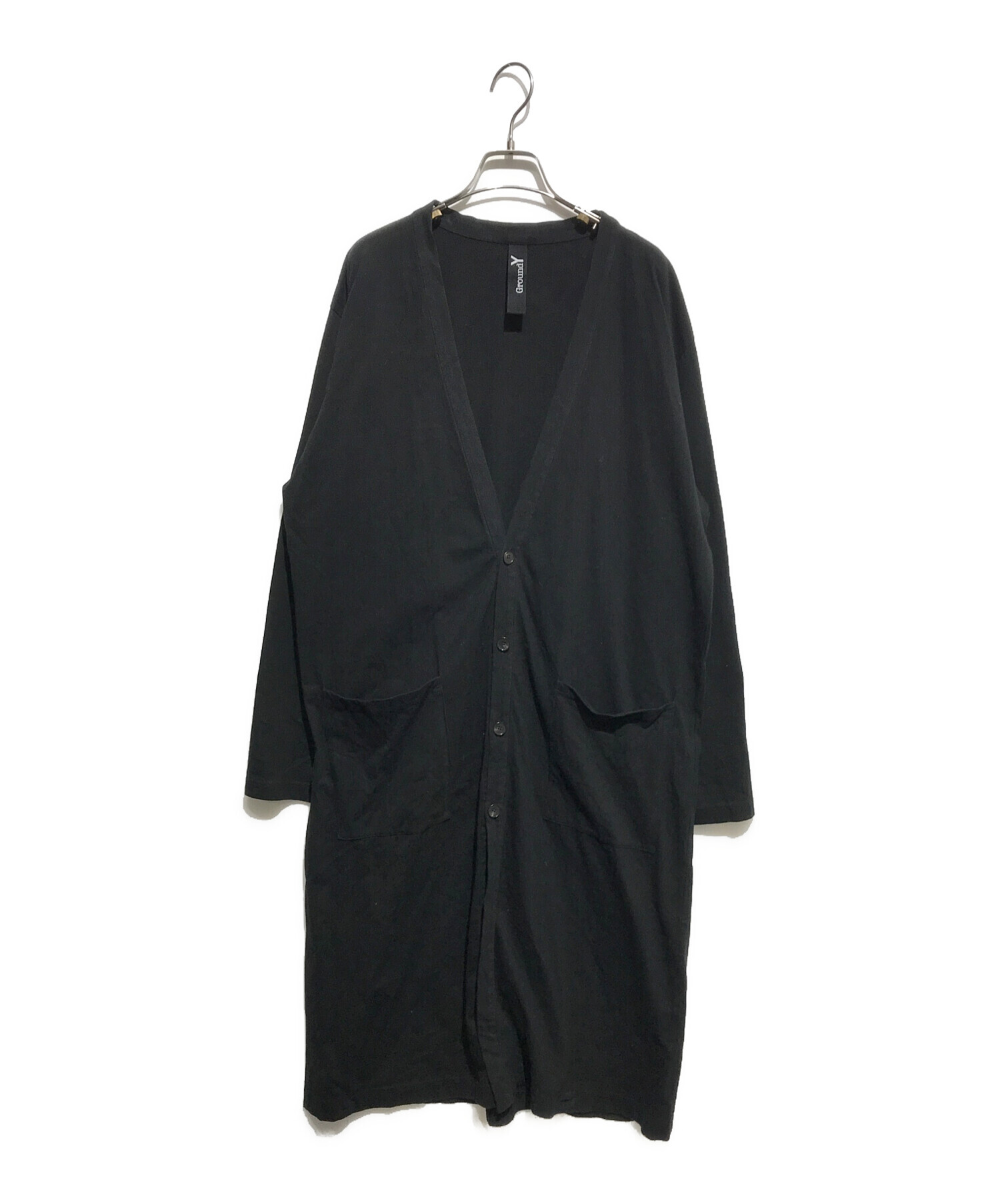 Ground Y ブラック ロングカーディガン Ground Y ブラック ロング