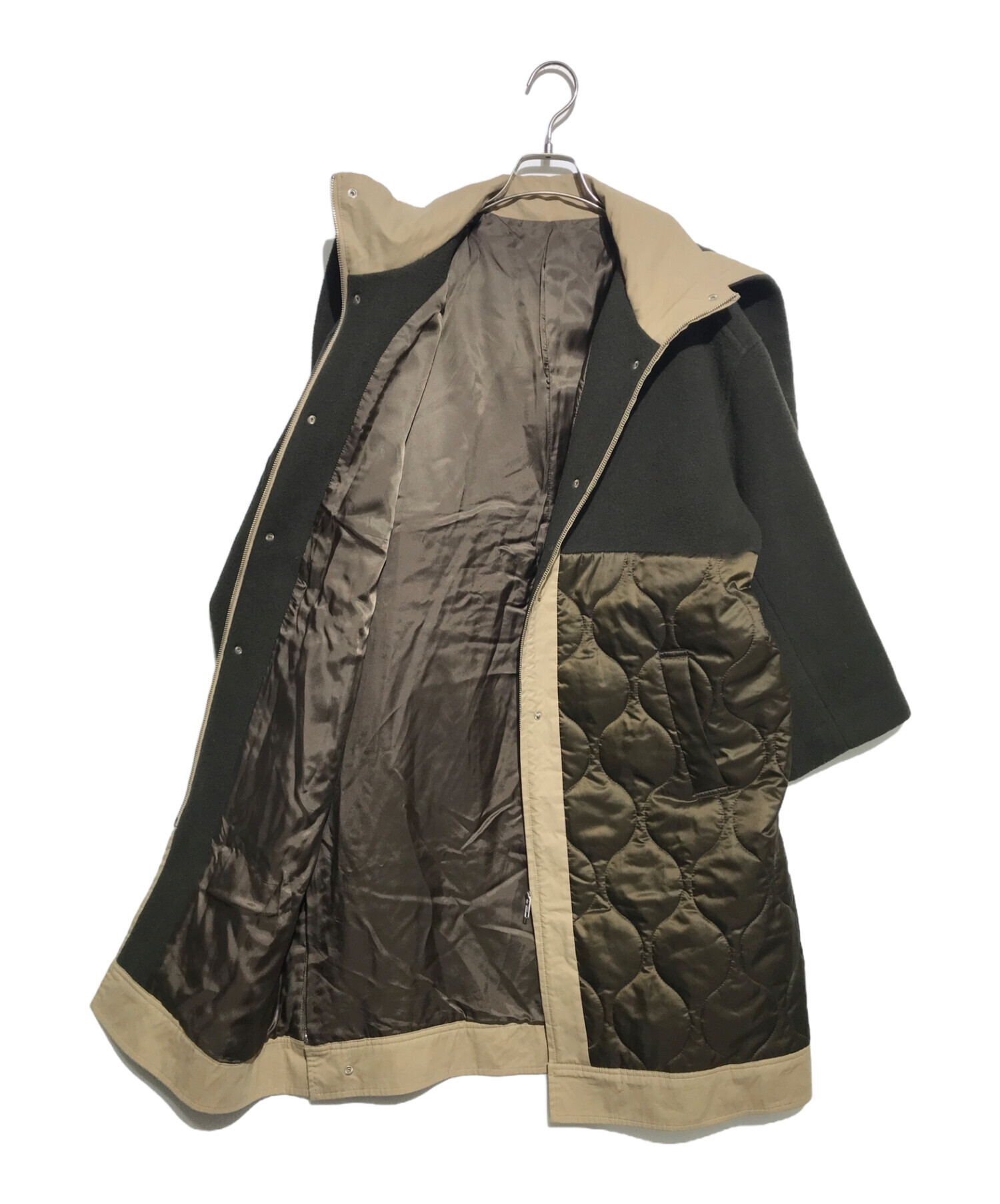 ！最安値！casa fline 再生ポリエステルバイカラーコート CASA FLINE（カーサフライン）の「【CASA FLINE(カーサフライン