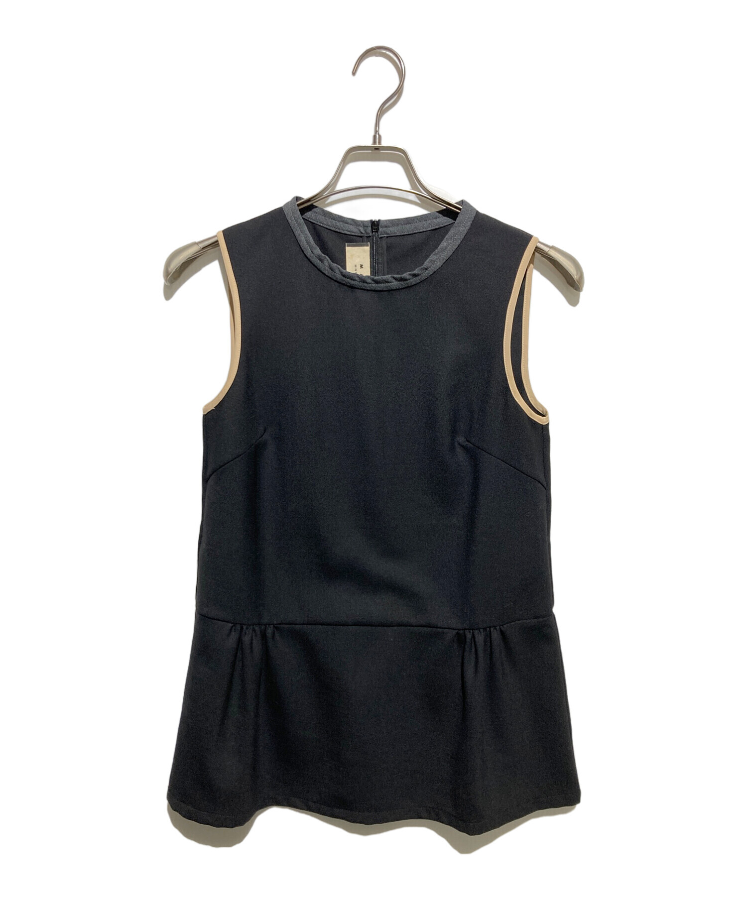 中古・古着通販】MARNI (マルニ) ノースリーブブラウス ブラック 