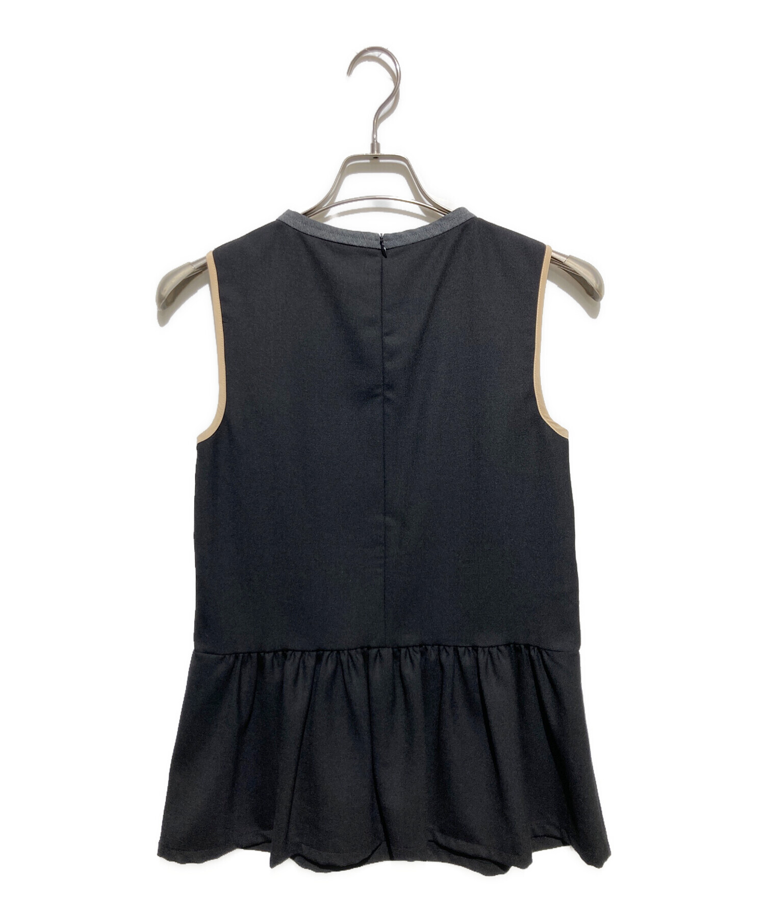 中古・古着通販】MARNI (マルニ) ノースリーブブラウス ブラック 