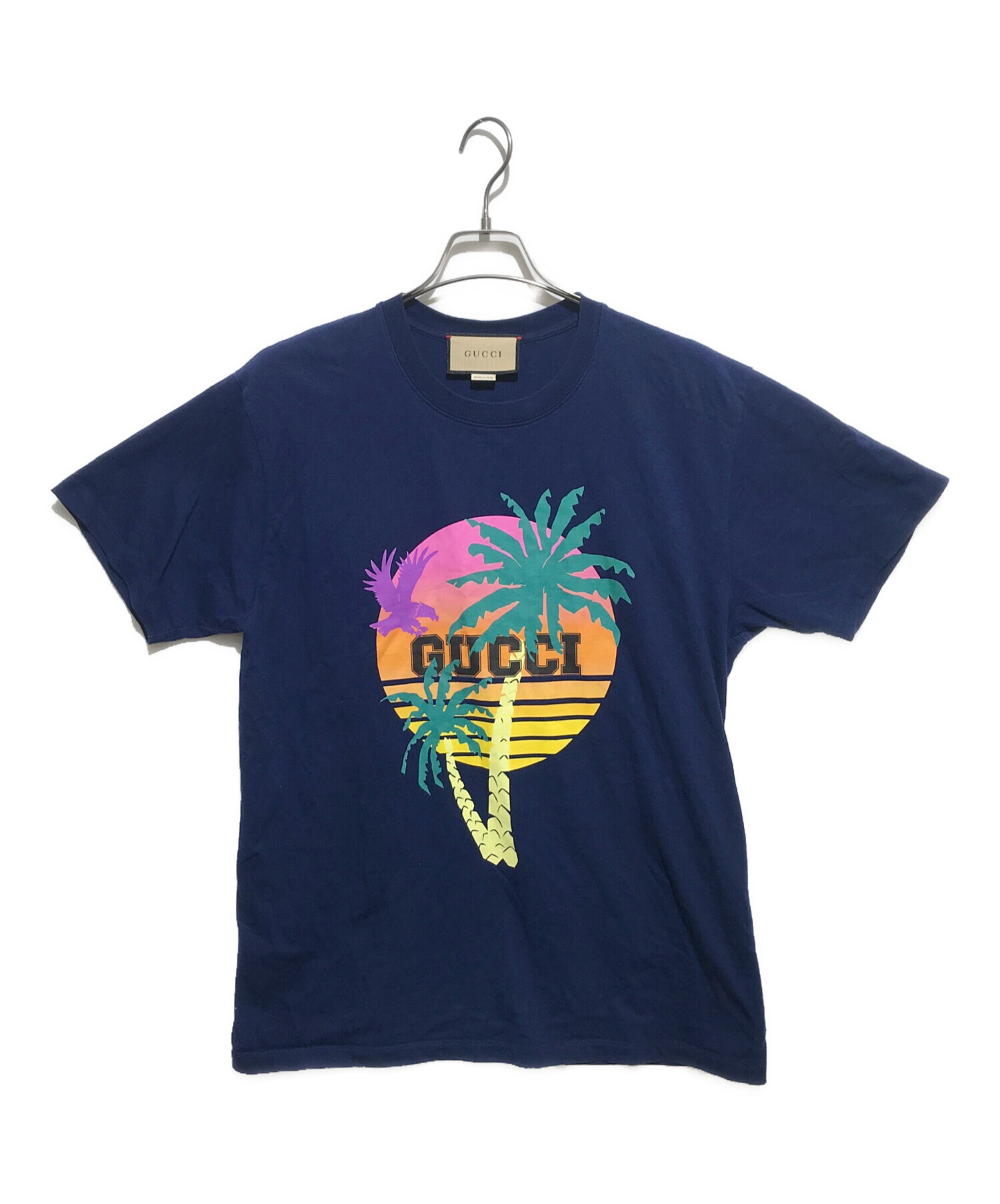 中古・古着通販】GUCCI (グッチ) Palm Tree Cotton jersey T-shirt 