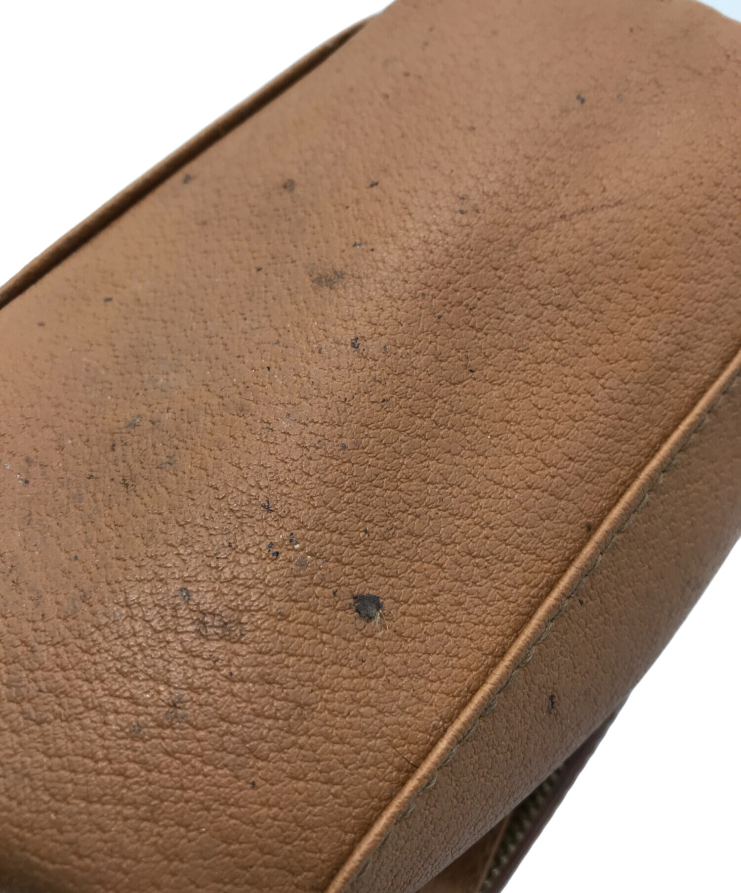 中古・古着通販】CELINE (セリーヌ) マカダム柄コスメポーチ ブラウン