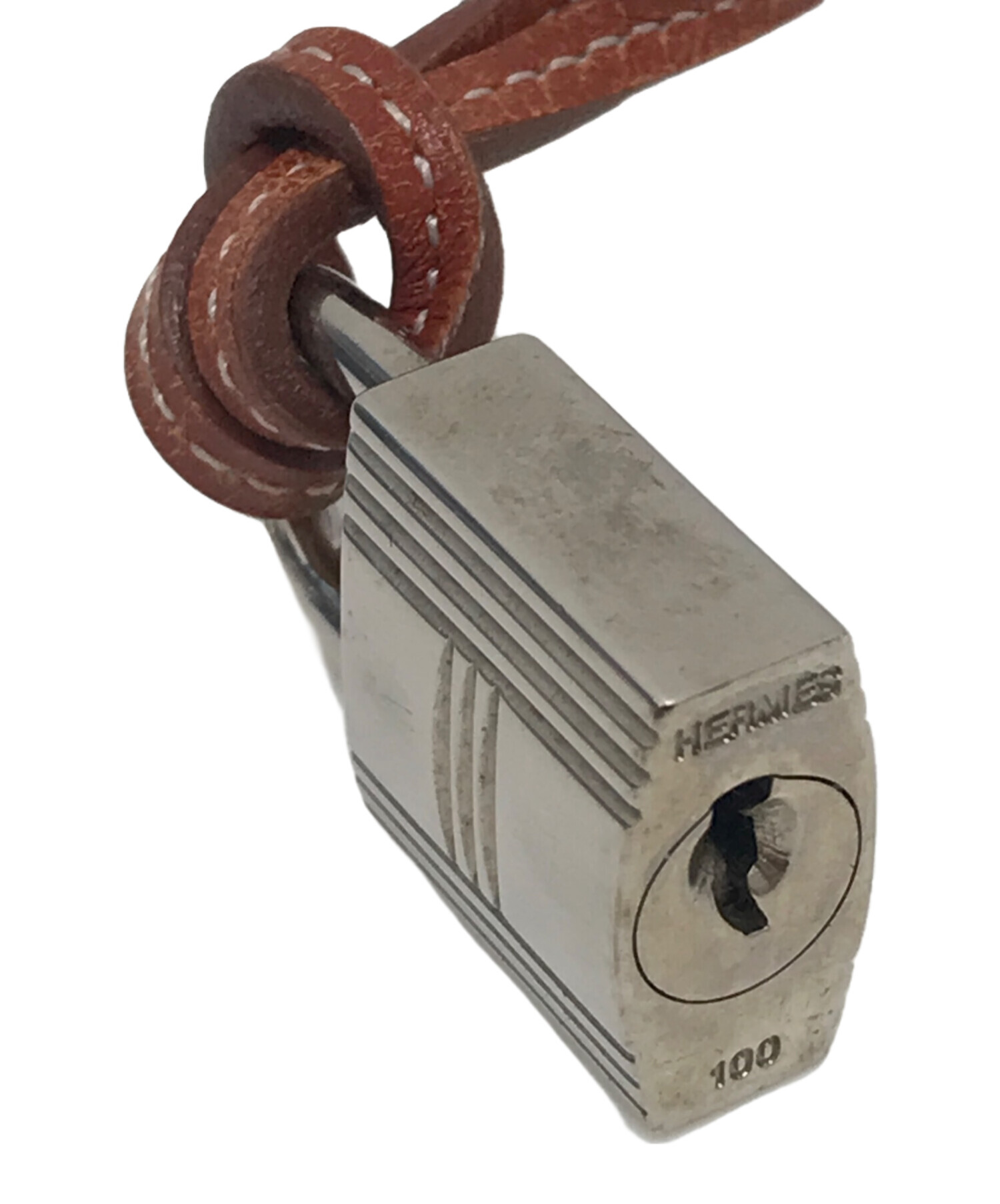 中古・古着通販】HERMES (エルメス) レザーストラップカデナネックレス