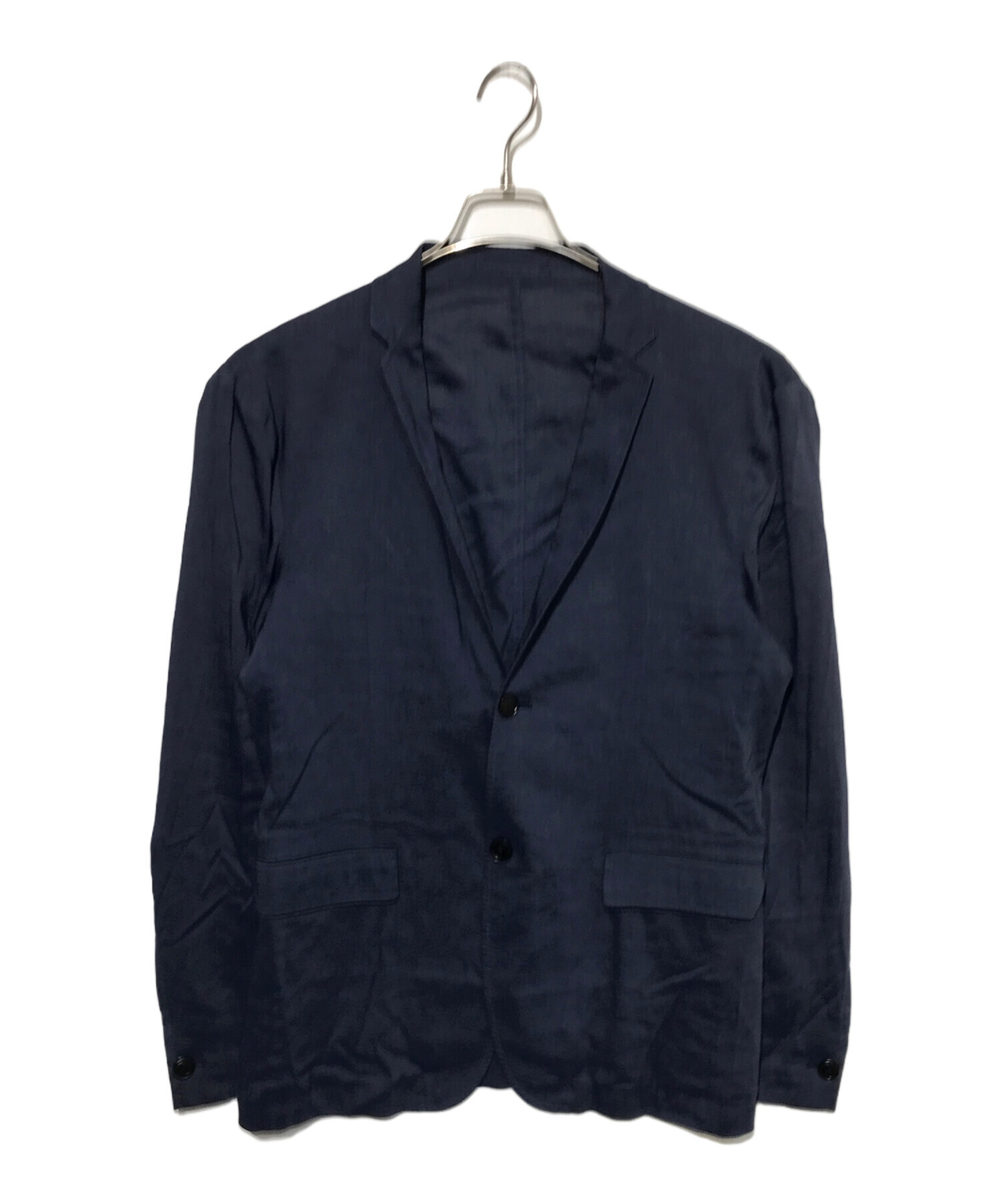 中古・古着通販】theory (セオリー) リネンジャケット ネイビー サイズ  