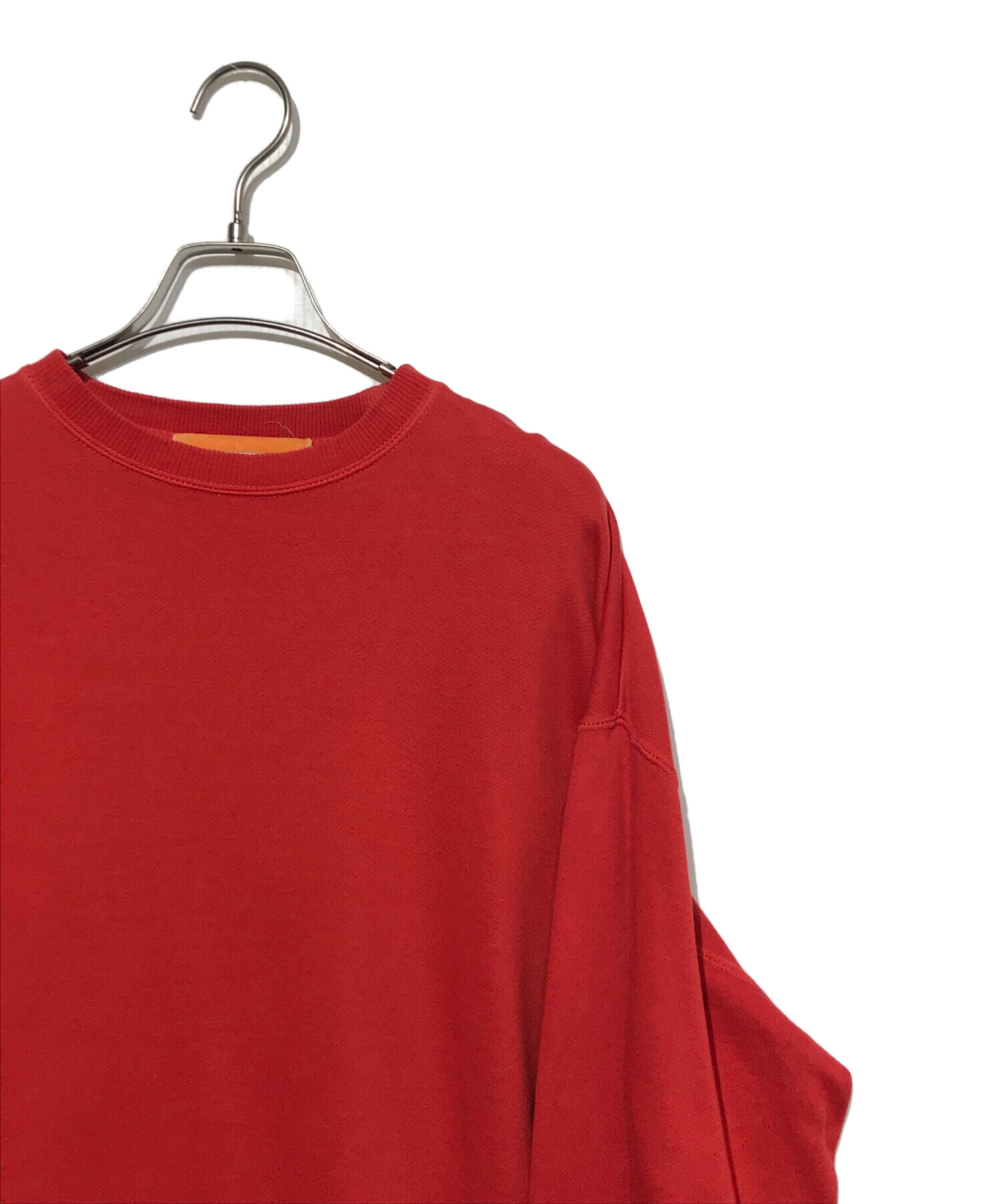 メゾンエウレカ SLACK SWEAT SHIRT スウェット 赤 F 中古・古着通販】MAISON EUREKA (メゾンエウレカ) SLACK SWEAT SHIRT