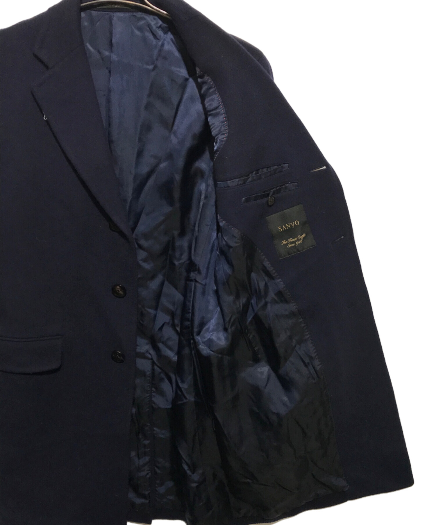 美品 サンヨー チェスターコート ツイード SUPER 180 LLサイズ 美品 サンヨー チェスターコート ツイード SUPER 180 LLサイズ