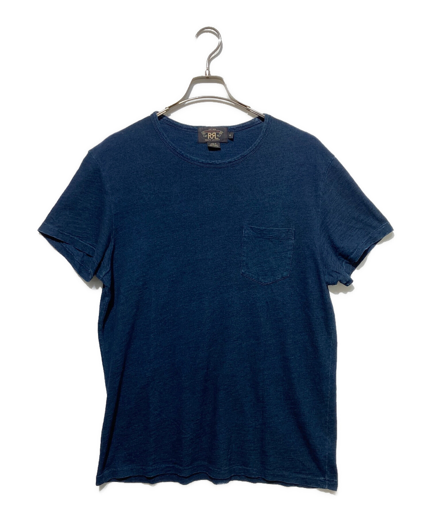中古・古着通販】RRL (ダブルアールエル) インディゴ染めポケットT 
