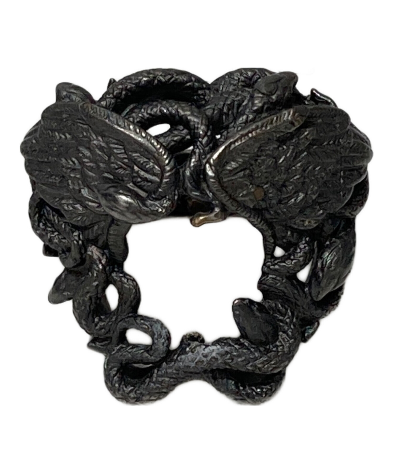 中古・古着通販】VERSACE (ヴェルサーチェ) メデューサリング ブラック 