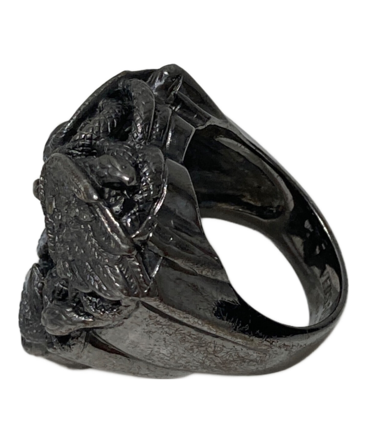 中古・古着通販】VERSACE (ヴェルサーチェ) メデューサリング ブラック