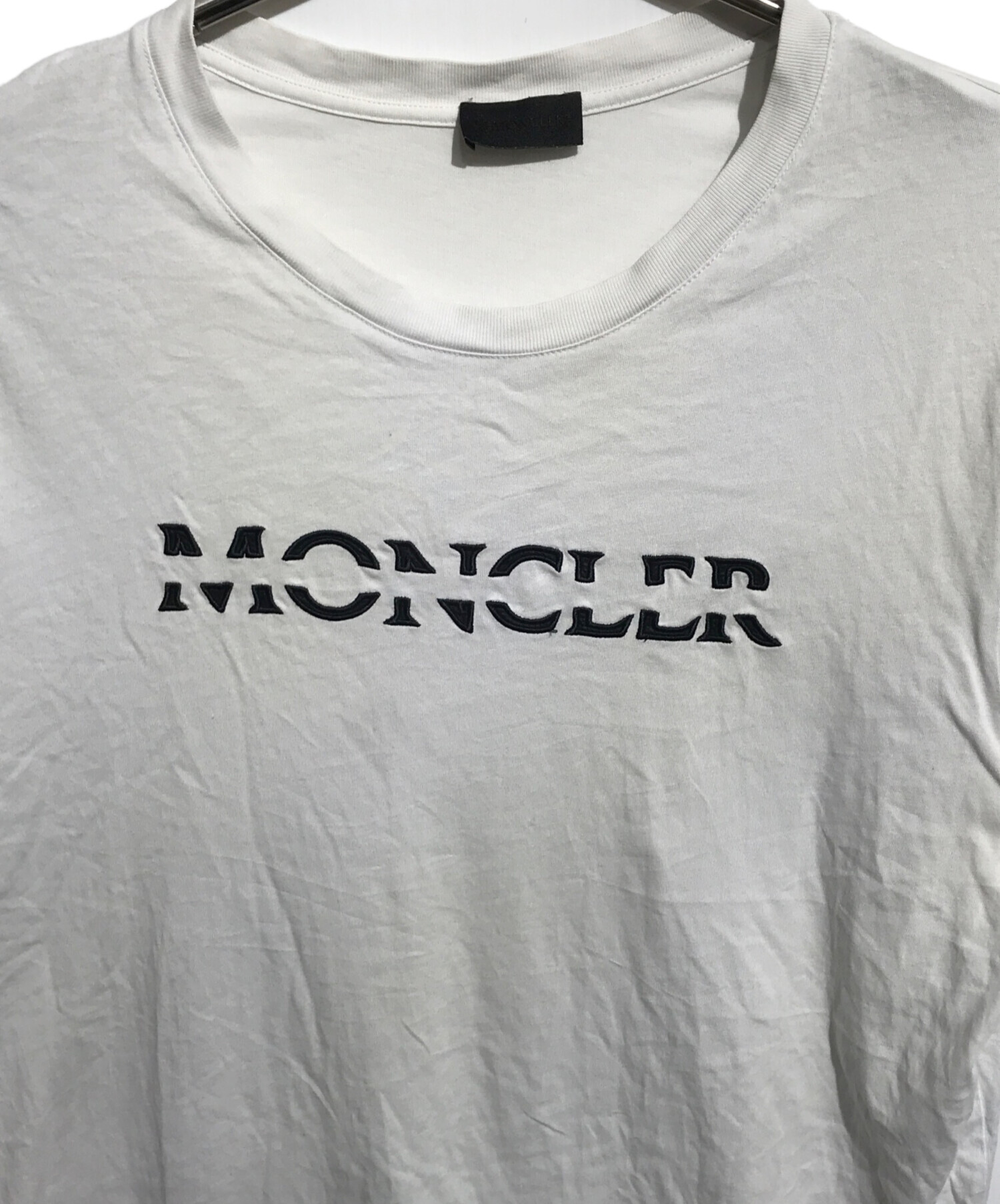 中古・古着通販】MONCLER (モンクレール) 立体ロゴ刺繍クルーネックT 