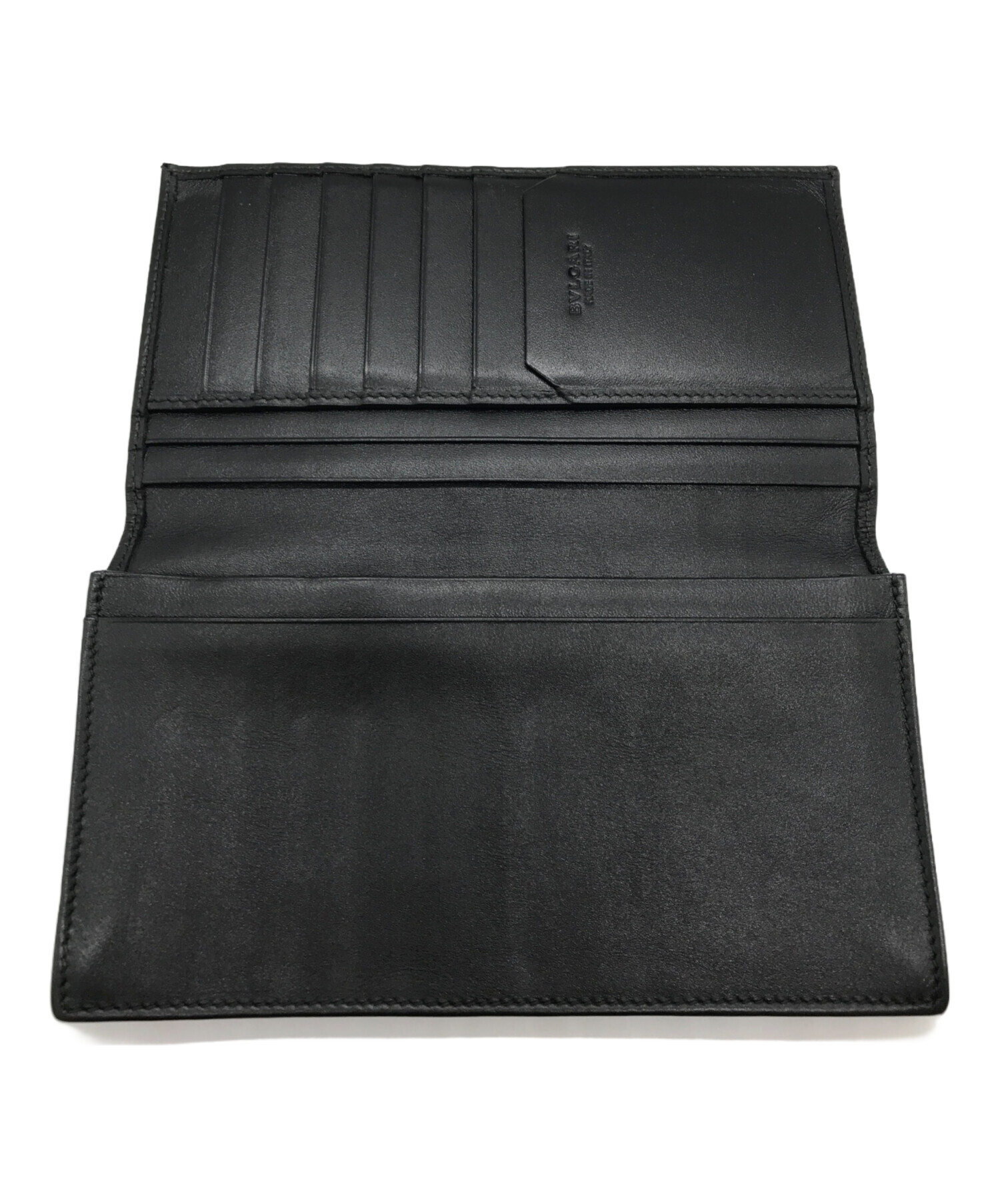 正規品⭐️美品⭐️レアモデル　BVLGARI ブルガリ　男女　ロングウォレット　財布 中古・古着通販】BVLGARI (ブルガリ) オクトロングウォレット ブラック