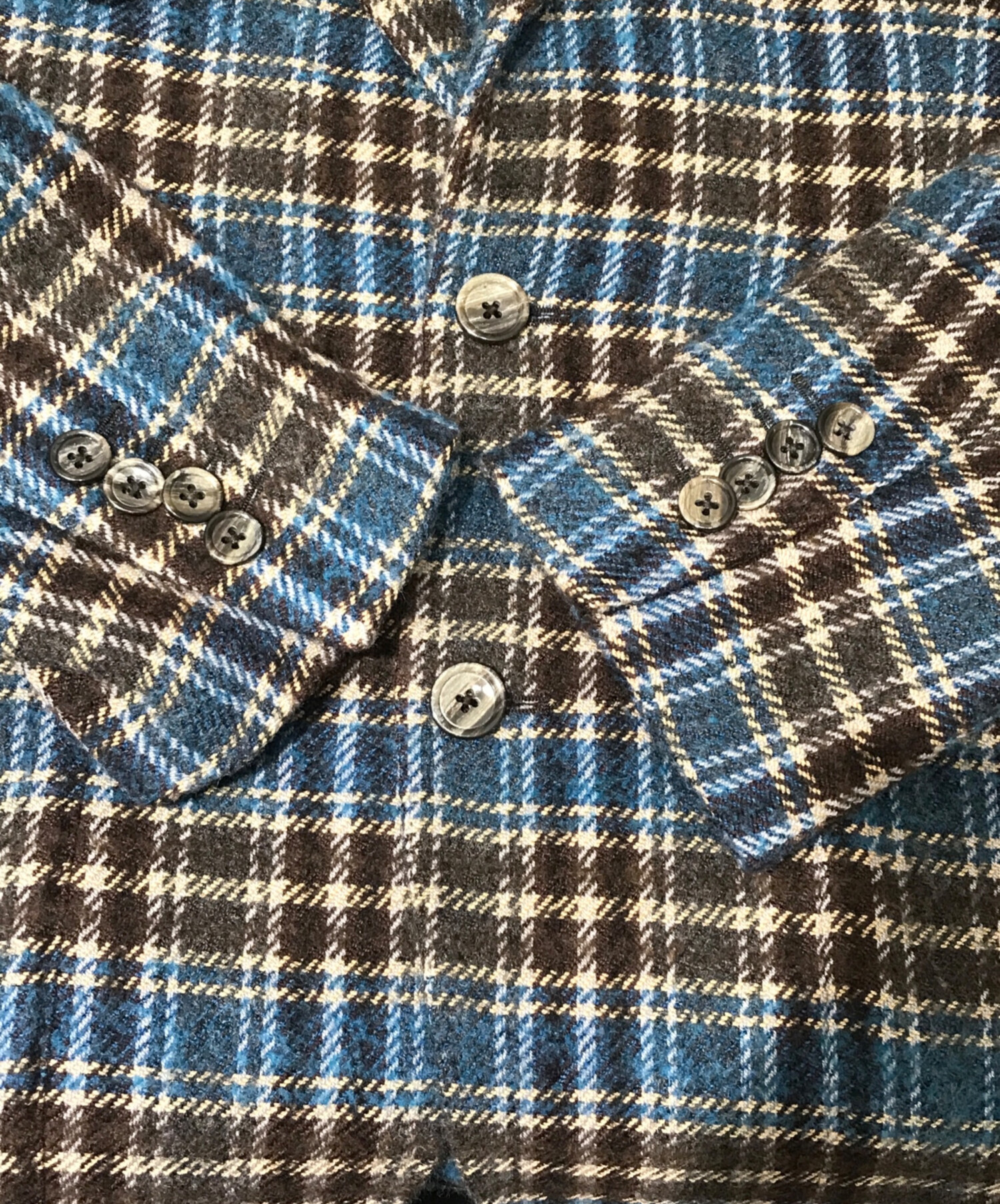 TAGLIATORE チェック柄 テーラードジャケット ネイビー 46サイズ