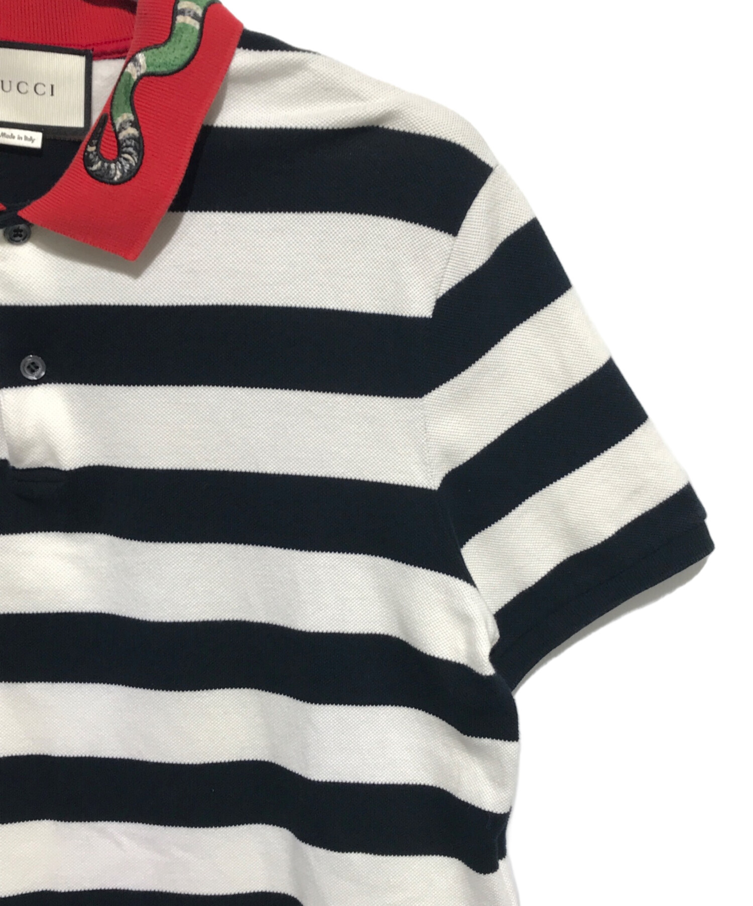 中古・古着通販】GUCCI (グッチ) スネークエンブロイダリー半袖