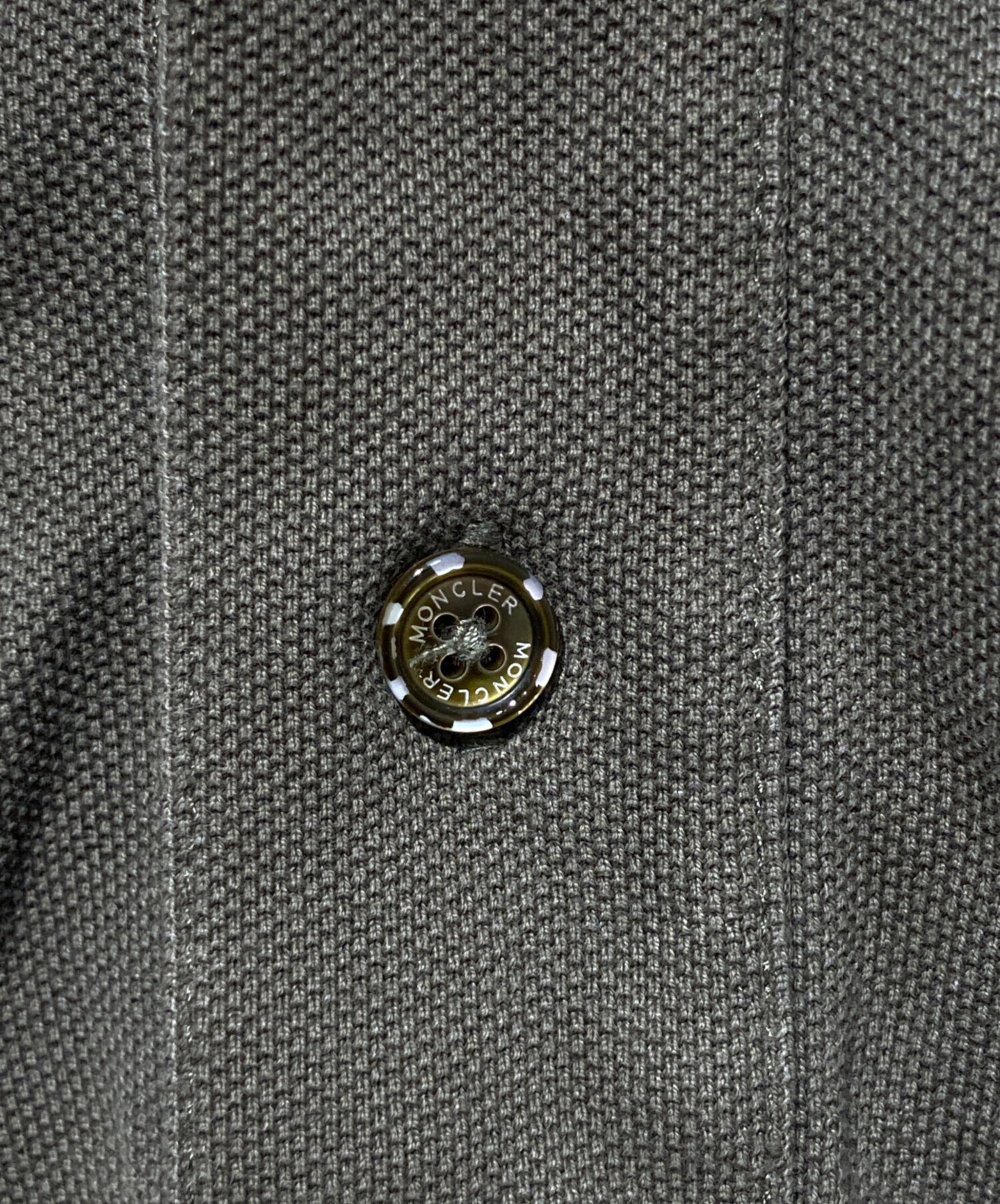 中古・古着通販】MONCLER (モンクレール) 半袖ポロシャツ オリーブ