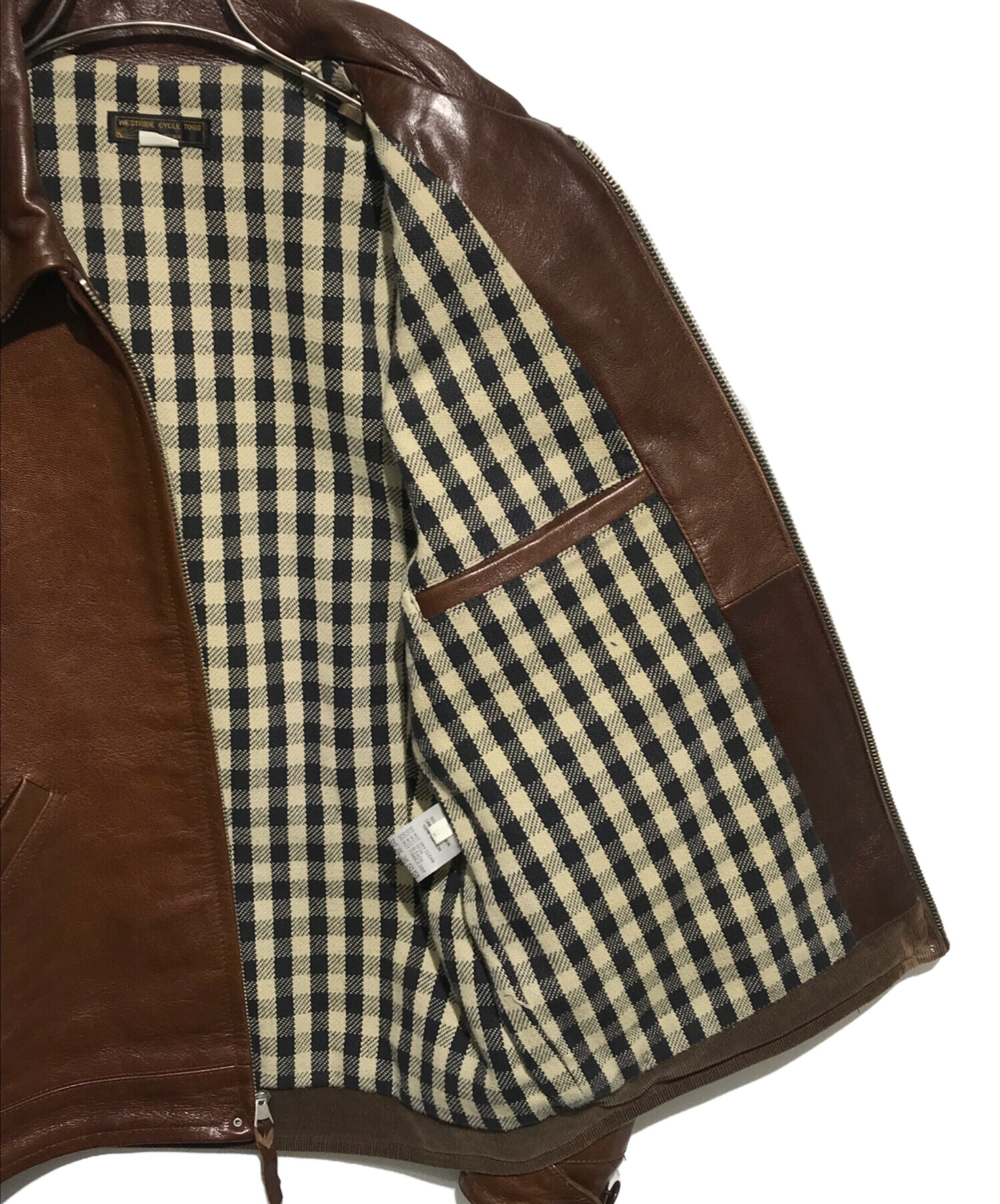 west ride レザージャケット サイズ38 中古・古着通販】WEST RIDE (ウエストライド) HORSE HIDE LEATHER