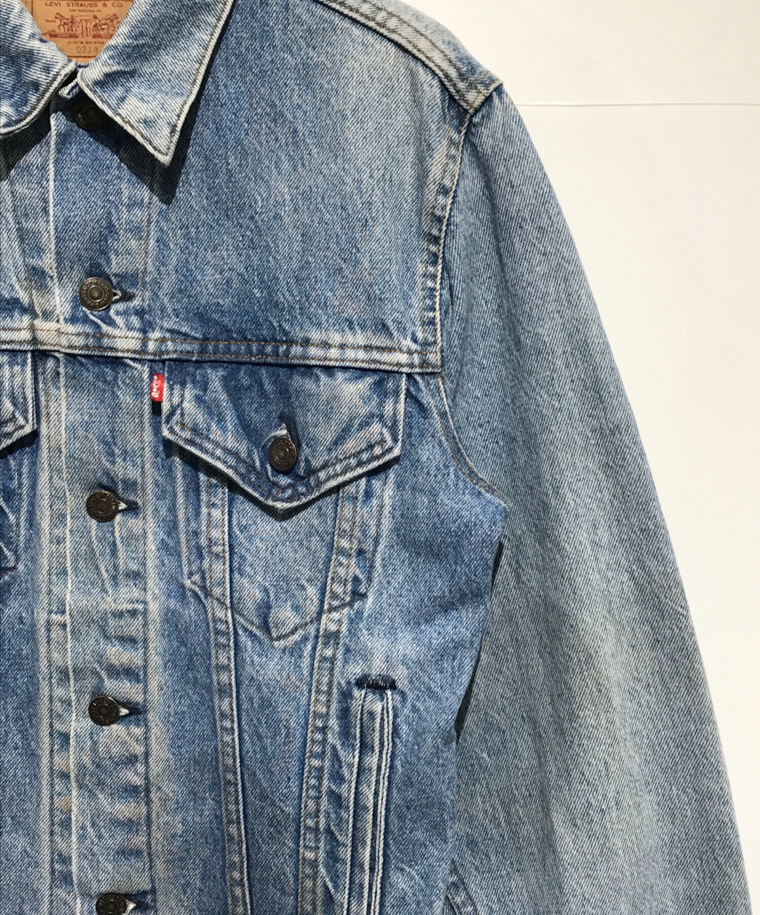 中古・古着通販】LEVI'S (リーバイス) デニムジャケット ブルー サイズ