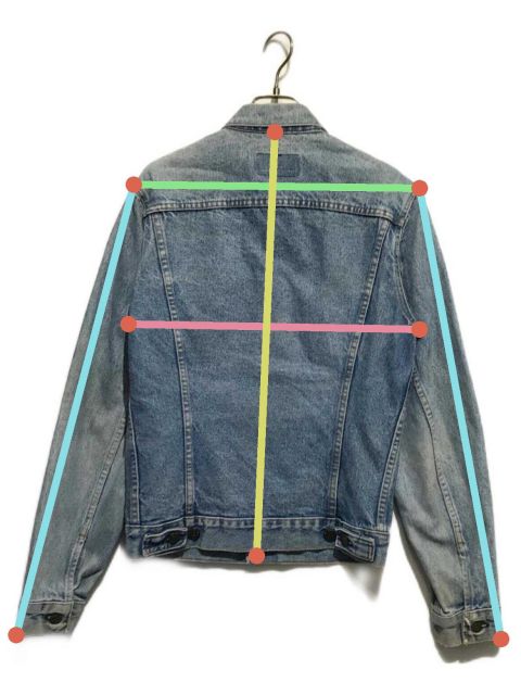 【古着】リーバイス デニムジャケット ブルー メンズ3XL 中古・古着通販】LEVI'S (リーバイス) デニムジャケット ネイビー