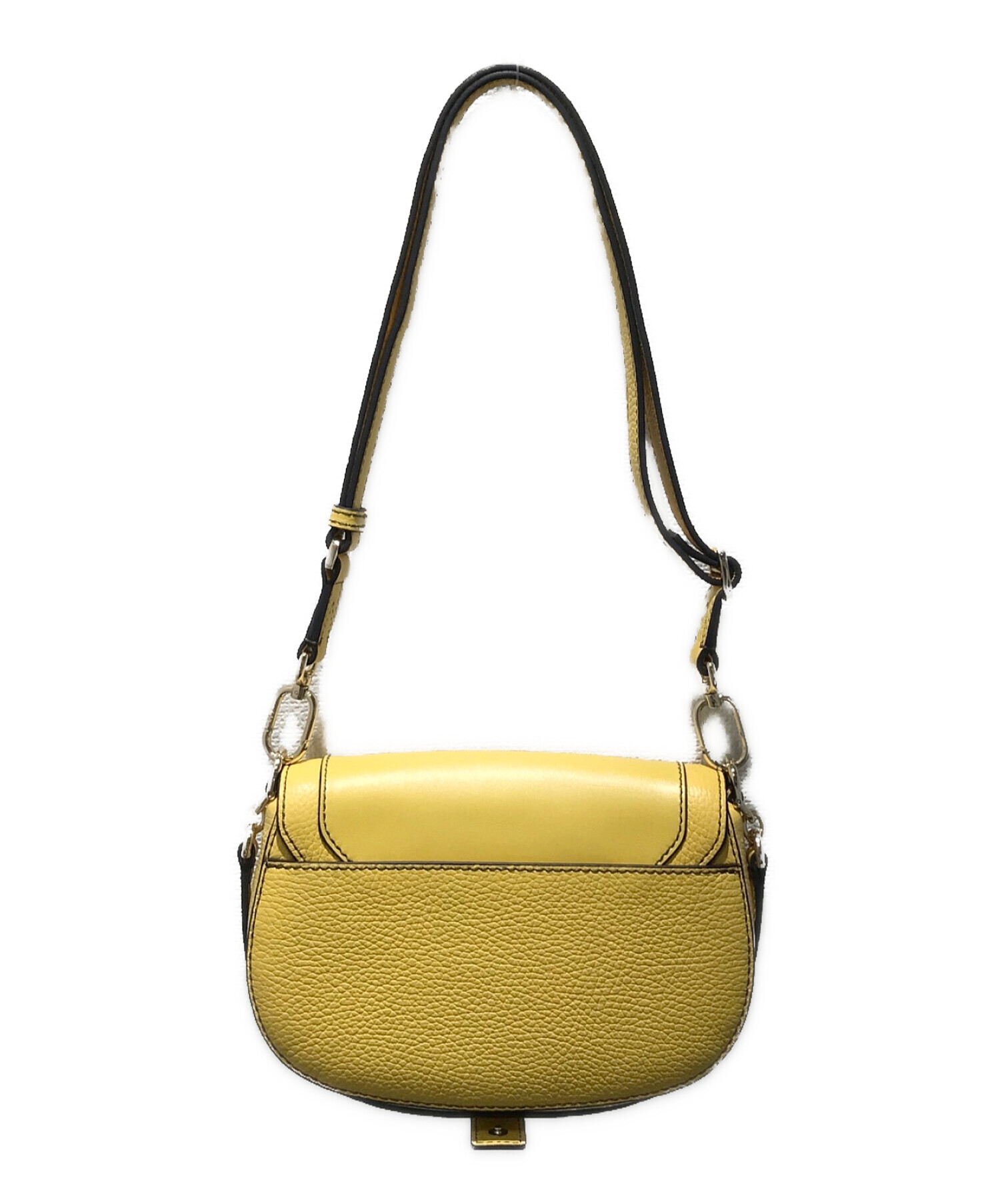 フルラ クラブ2 イエロー　ショルダーバッグ　FURLA CLUB 中古・古着通販】FURLA (フルラ) CLUB 2 Sショルダーバッグ イエロー