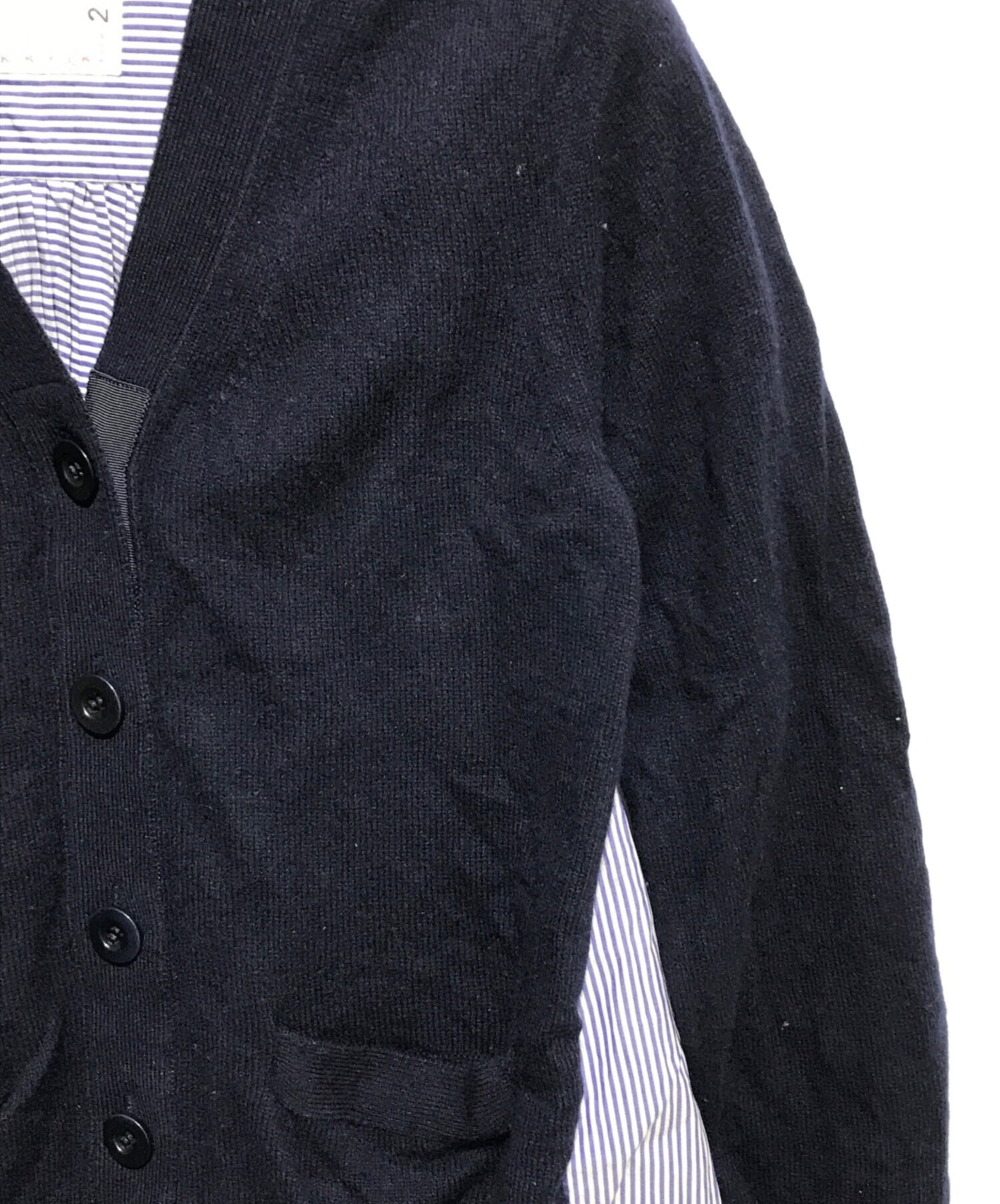 中古・古着通販】sacai (サカイ) バックプリーツデザインウール切替