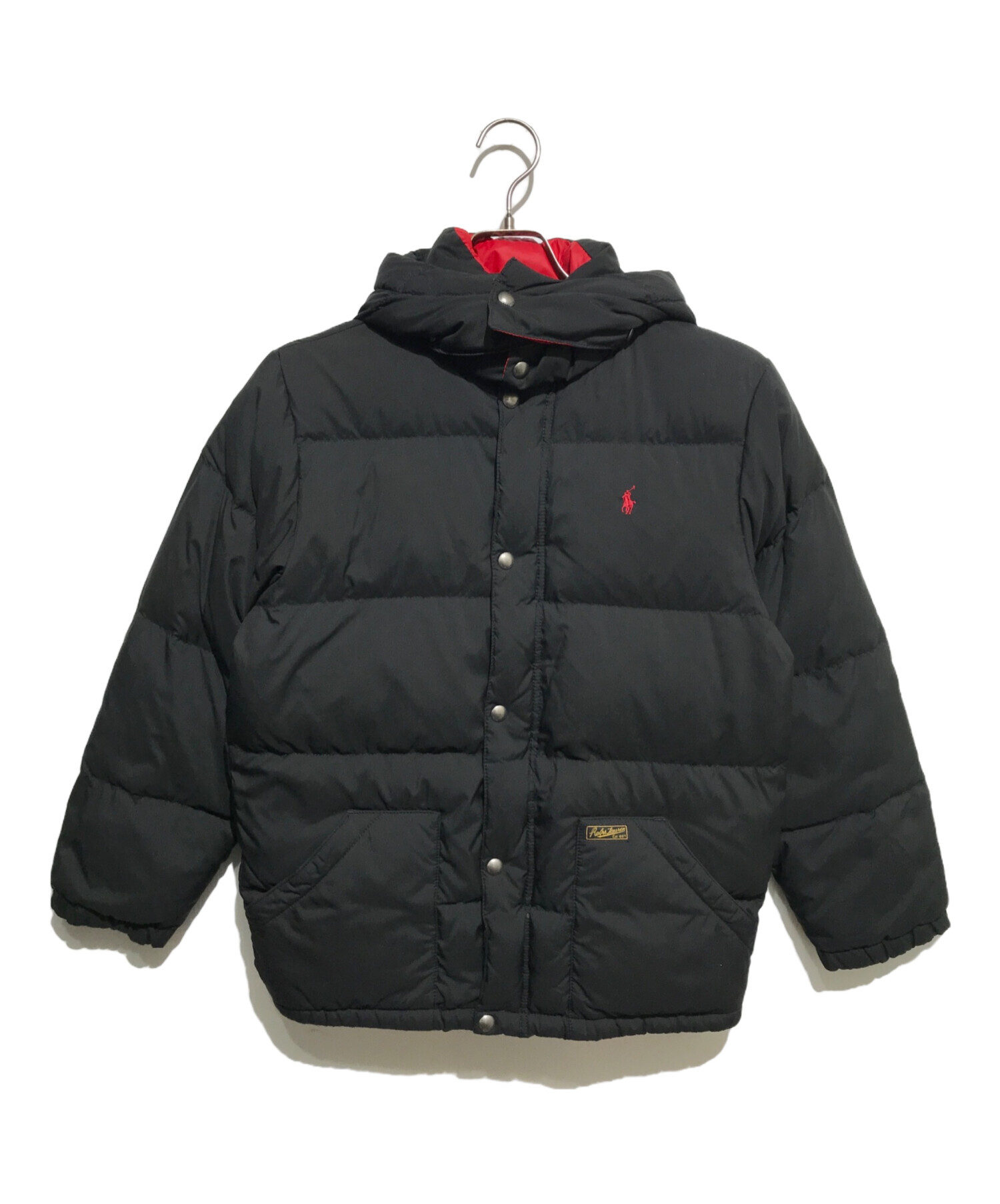POLO RALPH LAUREN 刺繍　ダウンジャケット　黒 中古・古着通販】POLO RALPH LAUREN (ポロ・ラルフローレン
