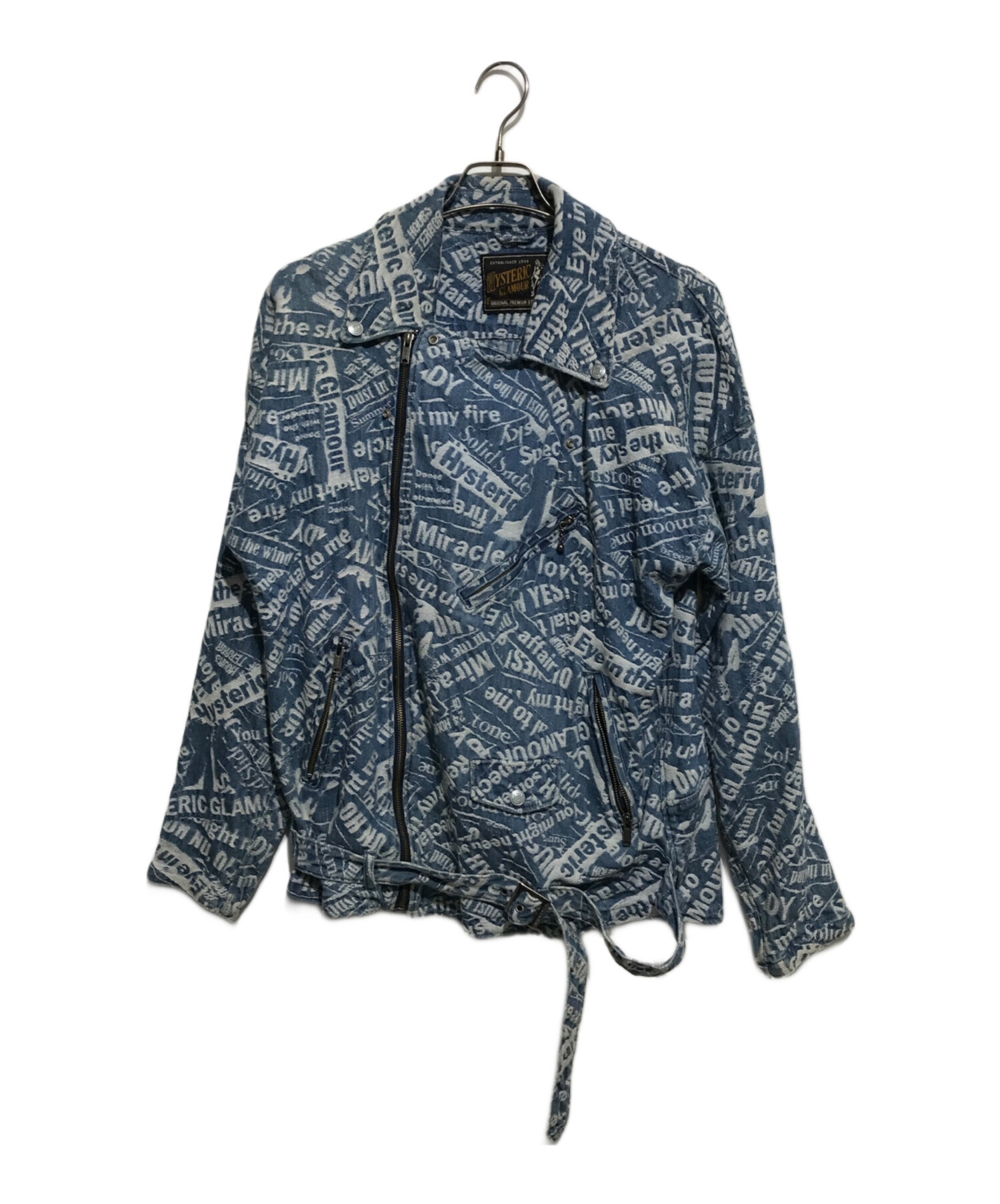 hysteric glamor デニムライダース Hysteric Glamour/ヒステリックグラマー】よりダブルライダースデニム