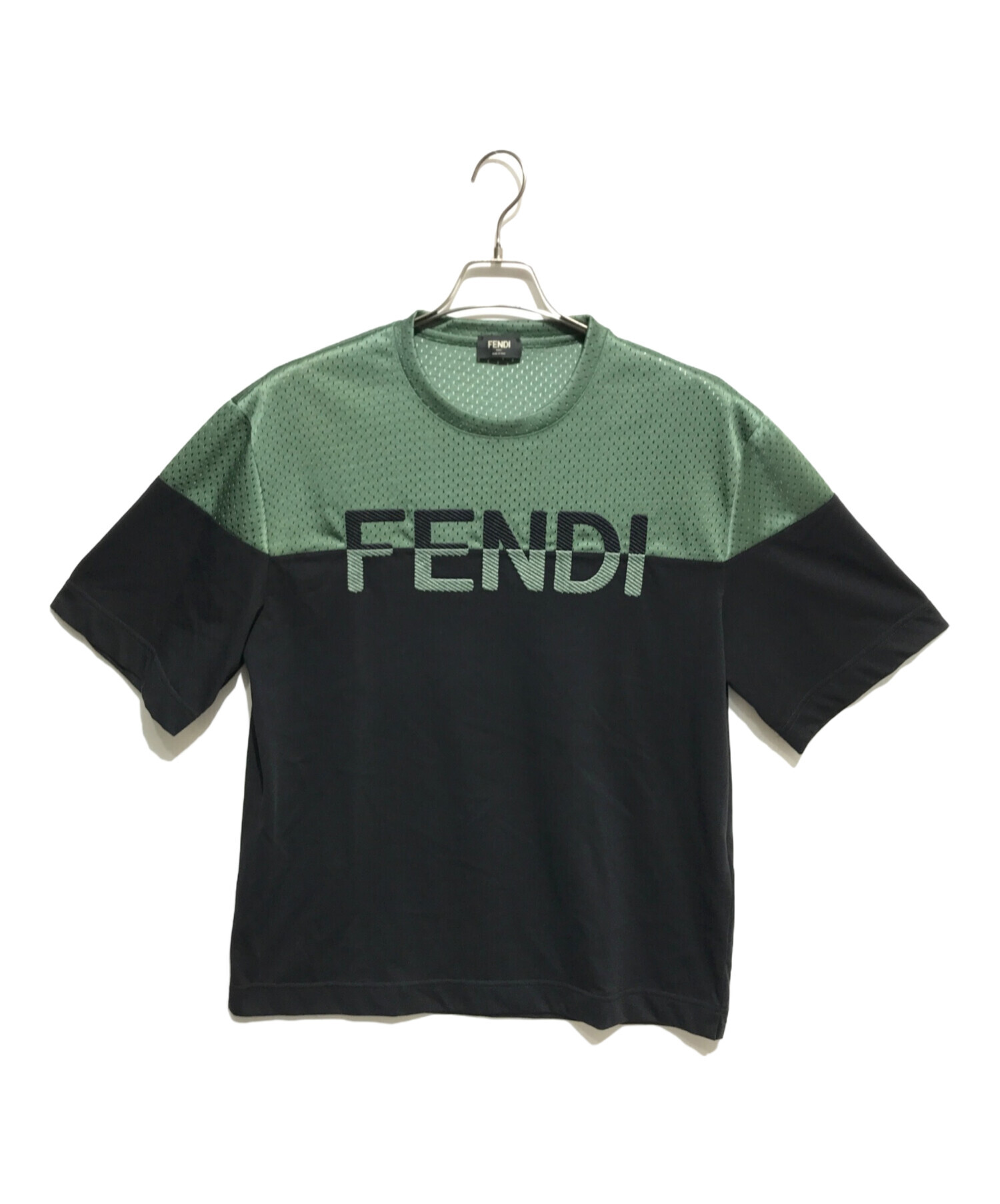 中古・古着通販】FENDI (フェンディ) ロゴトップメッシュ切替